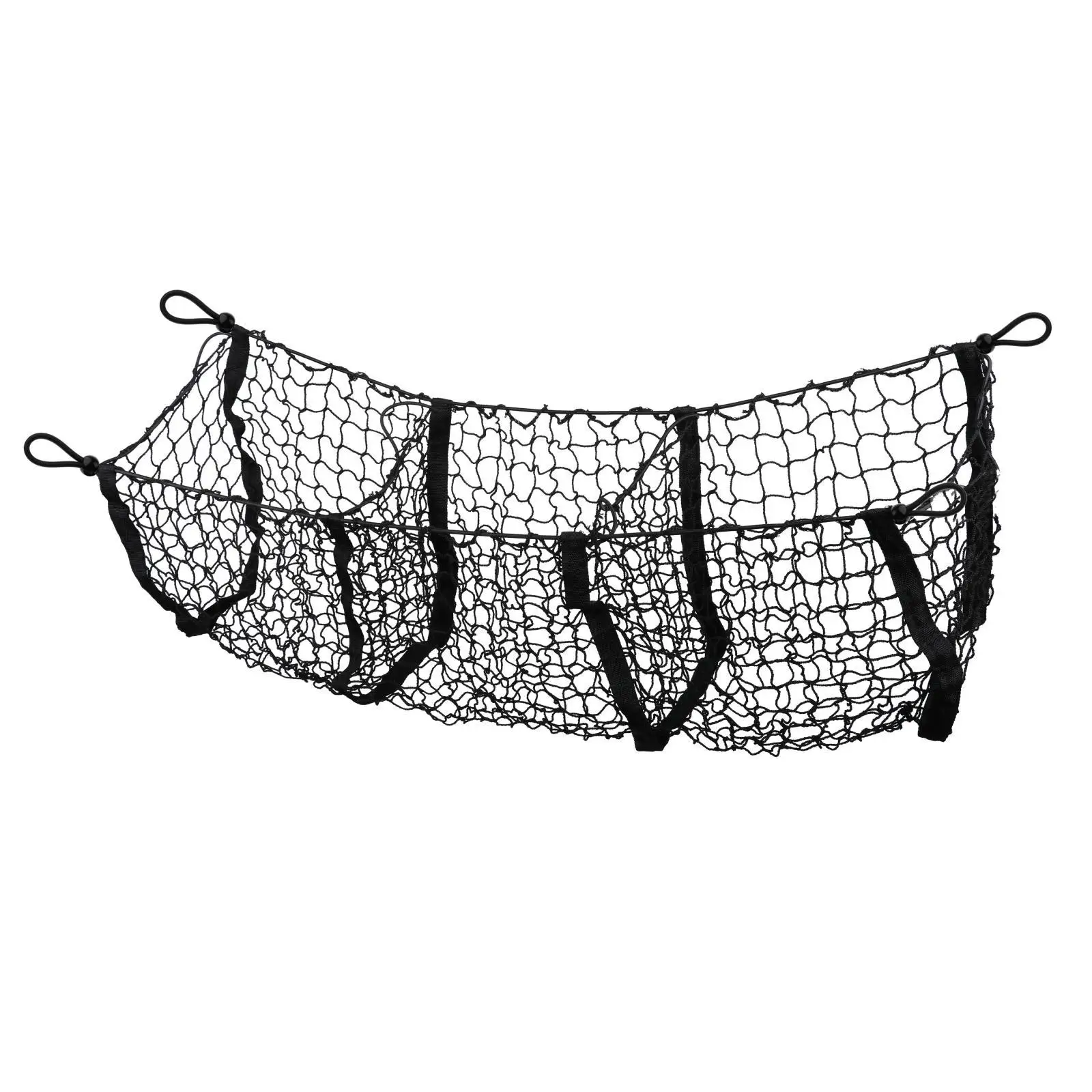 Trunk Cargo Net Bag Mesh Organizer Holder Truck SUV Universal 4 Hook Rear