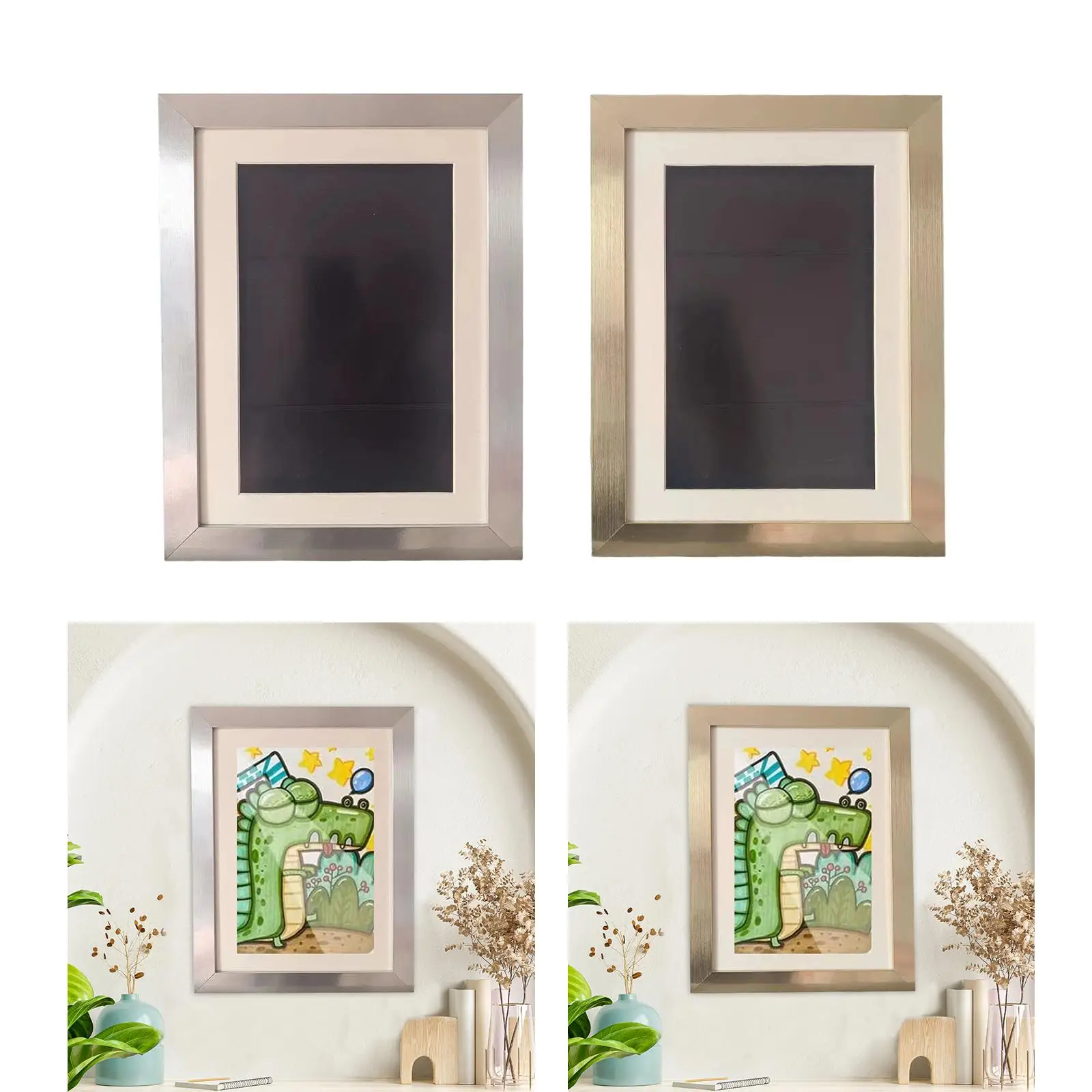 Kids Art Frame with Storage Picture Frame Kids Art Project Display Frame