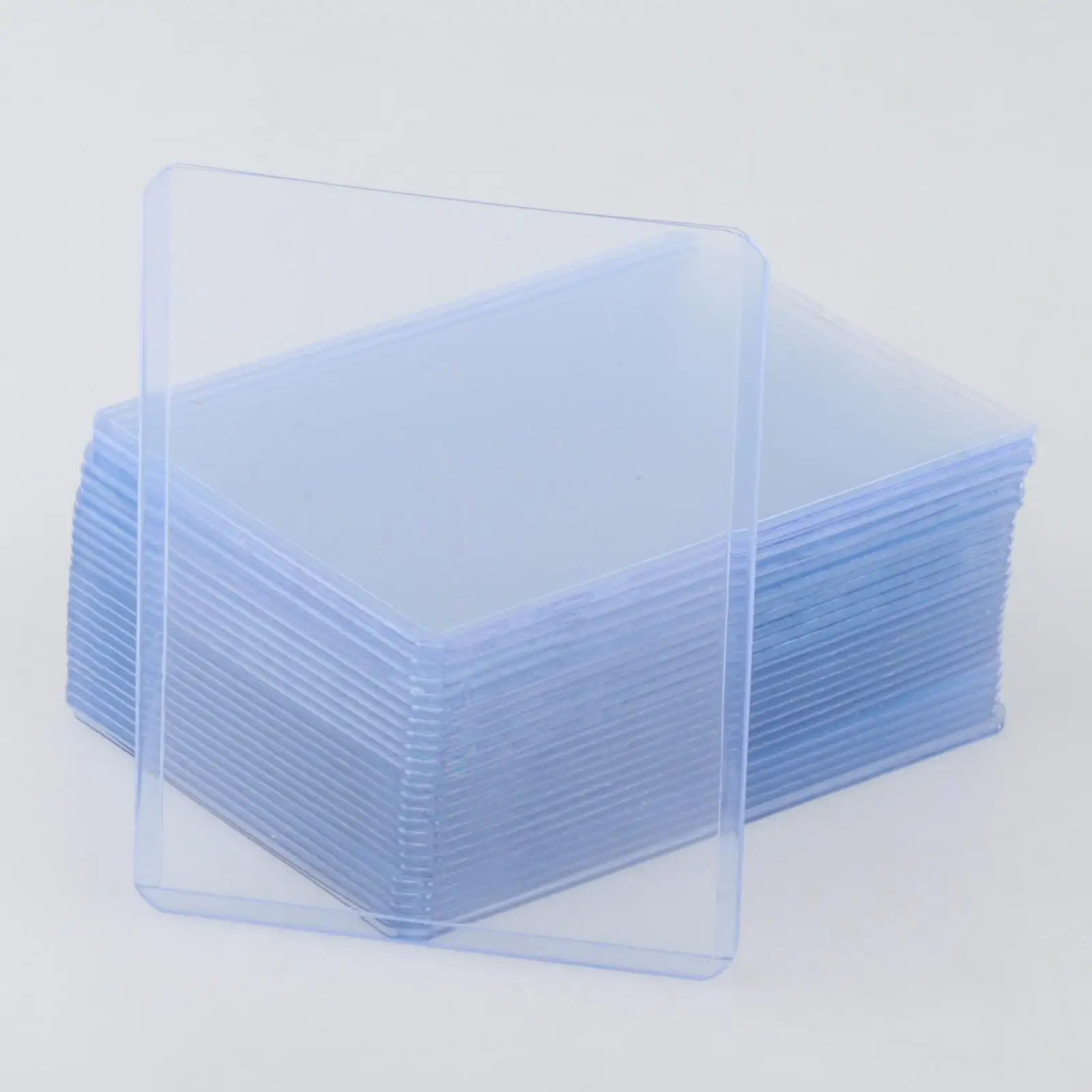 25x Clear Card Sleeves Card Protectors Portable Transparent Card Holder for Trading Cards for Storage Gaming Cards Display