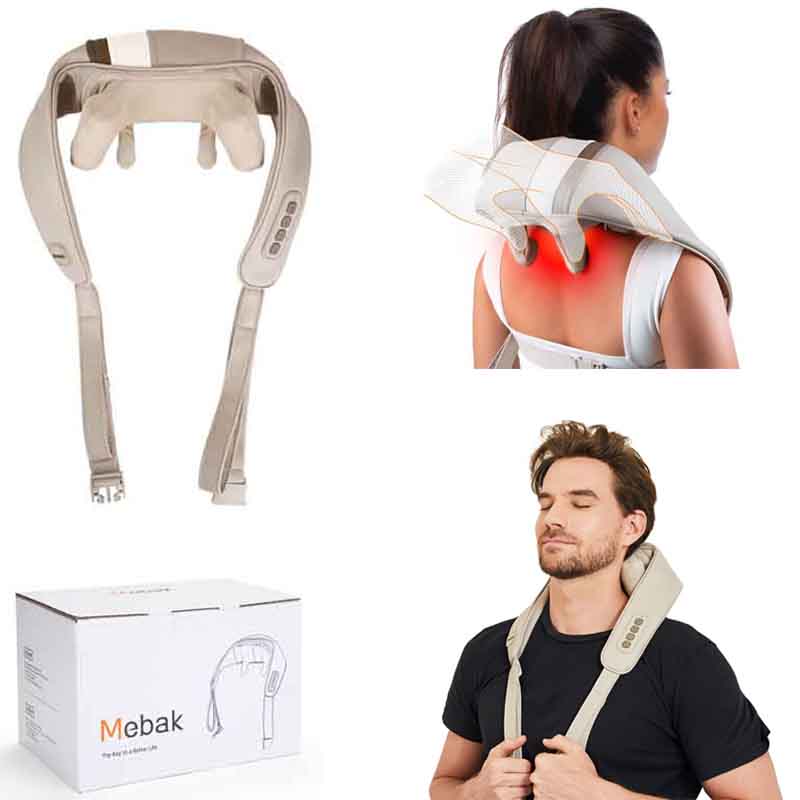 Best of Mebak N1 Massager For Neck And Cervical Shoulder With Heat Therapy Massage Pillow For Back Legs Waist Muscle Pain Relief Car Use Reviews & Tips