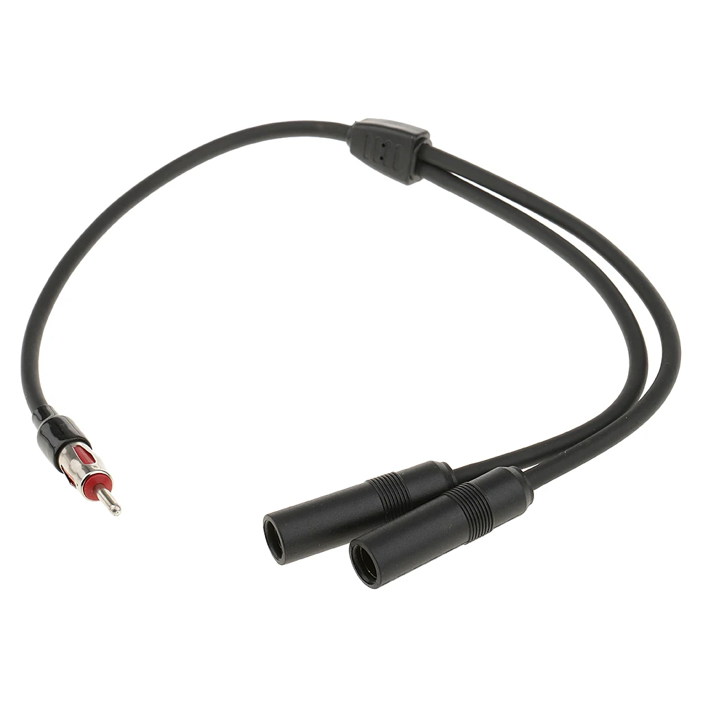 30cm Universal Male Female Extension Radio AM/FM Car Antenna Adapter Cable for Audio Electronics