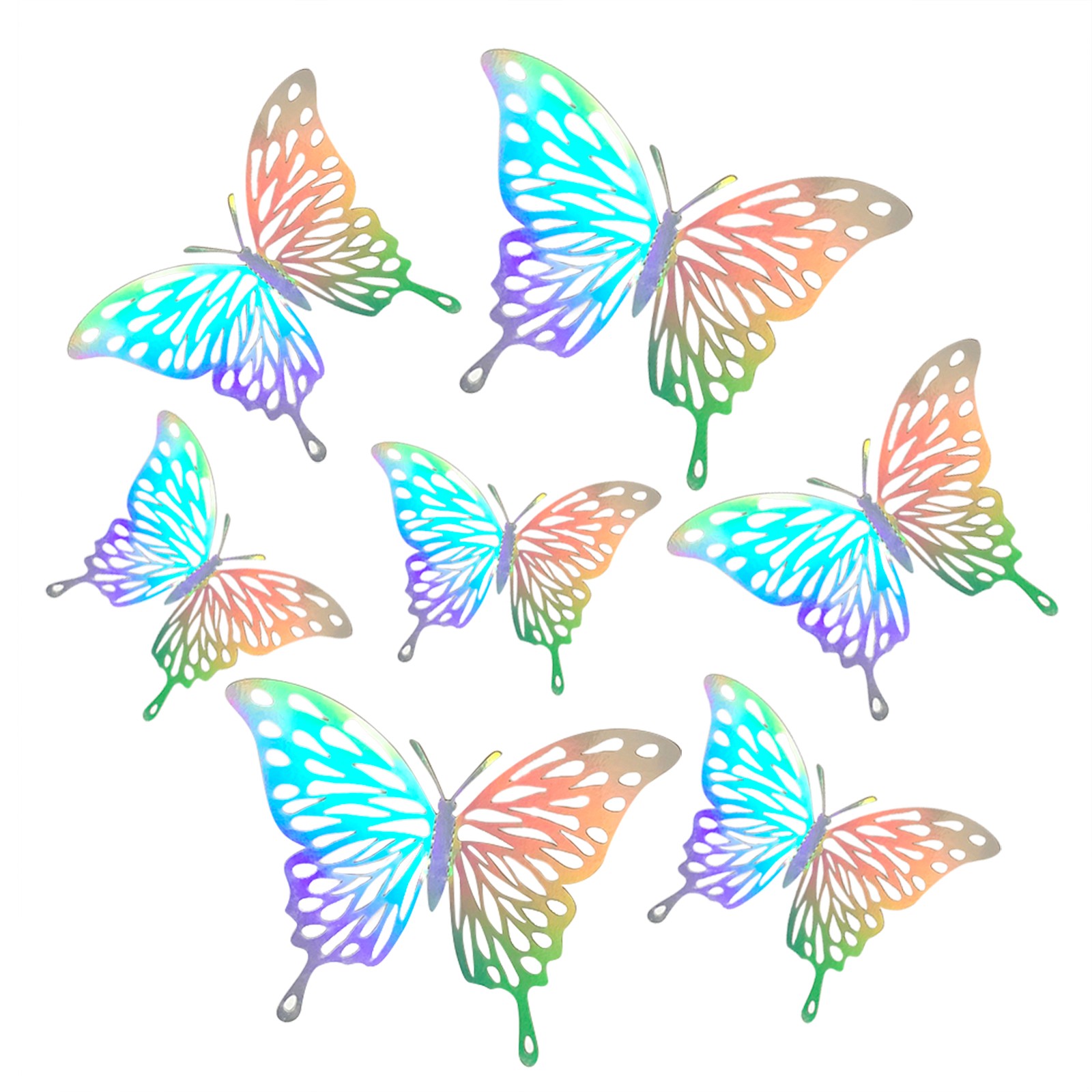 Description Picture 6 of item12pcs 3d Hollow Butterfly Wall Sticker Diy Multicolor Art Kids Room Home Wall Decals Wedding Birthday Party Butterfly Decoration