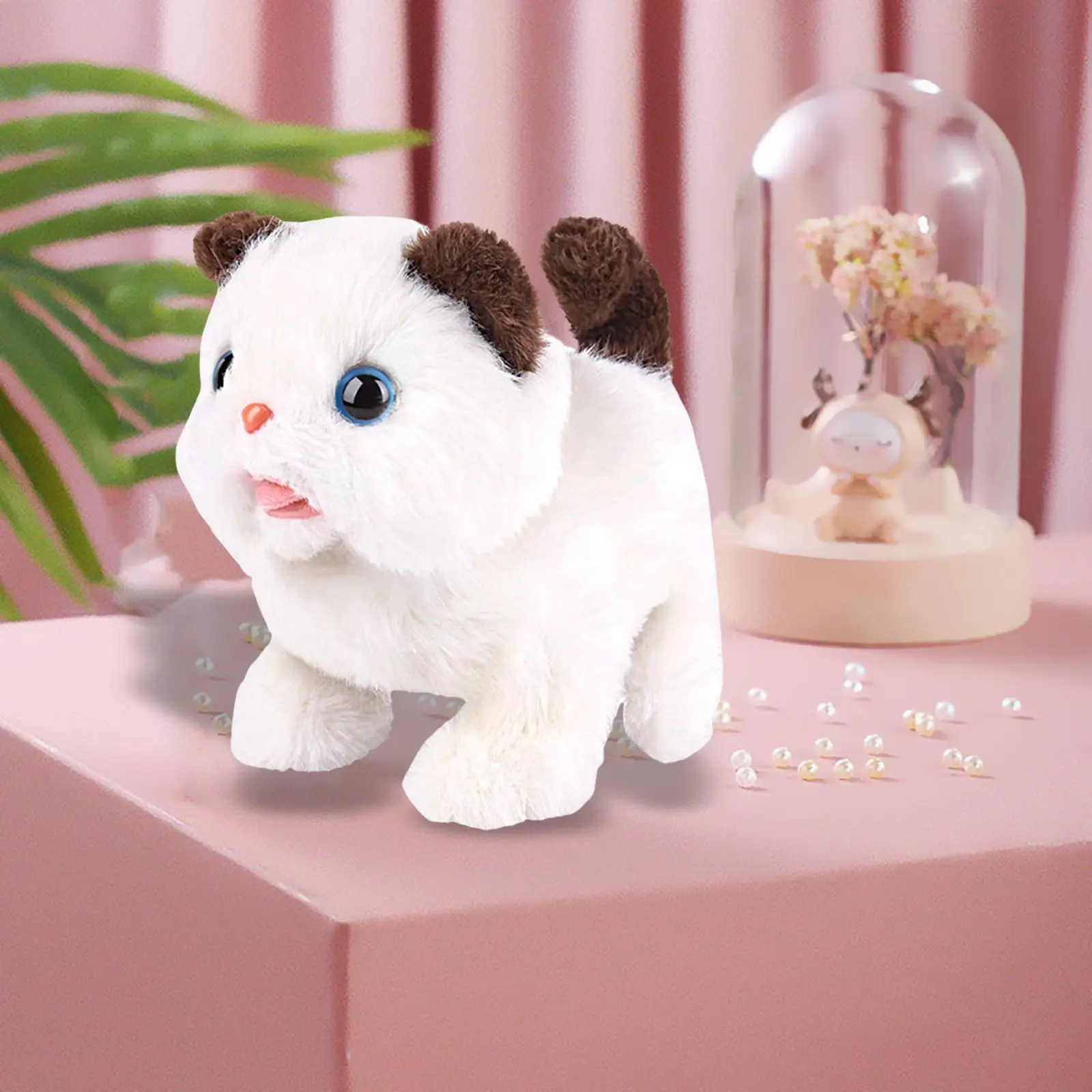 Cute Electric Cat Plush Toy Robotic Pet Toy Plush for Toddlers Boys Girls