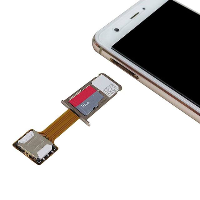 Acheter Adaptateur hybride Double carte SIM Micro SD pour extension de  téléphone Android Nano Mic