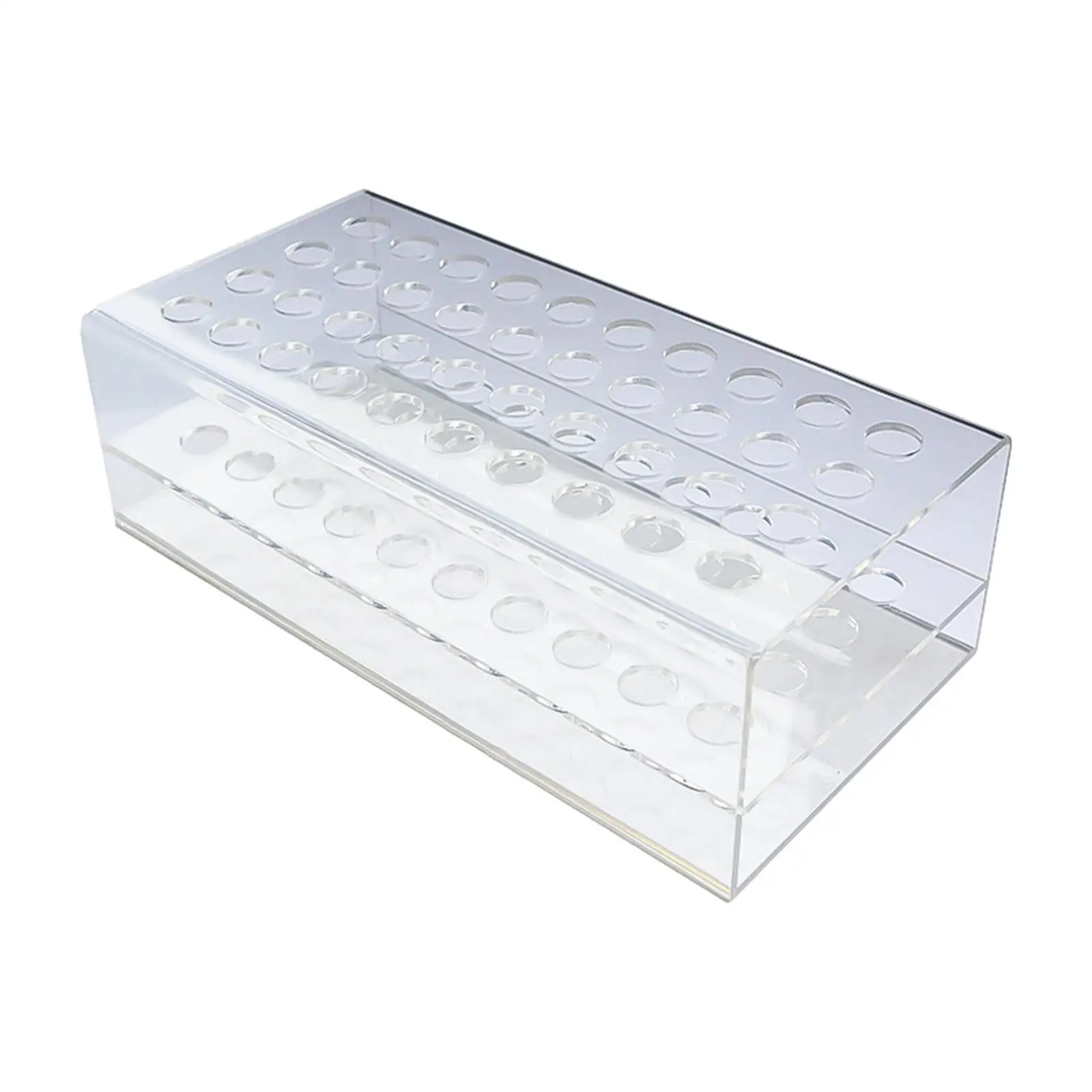Acrylic Pen Holder Storage Box Desk Organizer 40 Hole Clear Pencil Holder for Cosmetic Brushes Store Use Home Art Studios Office