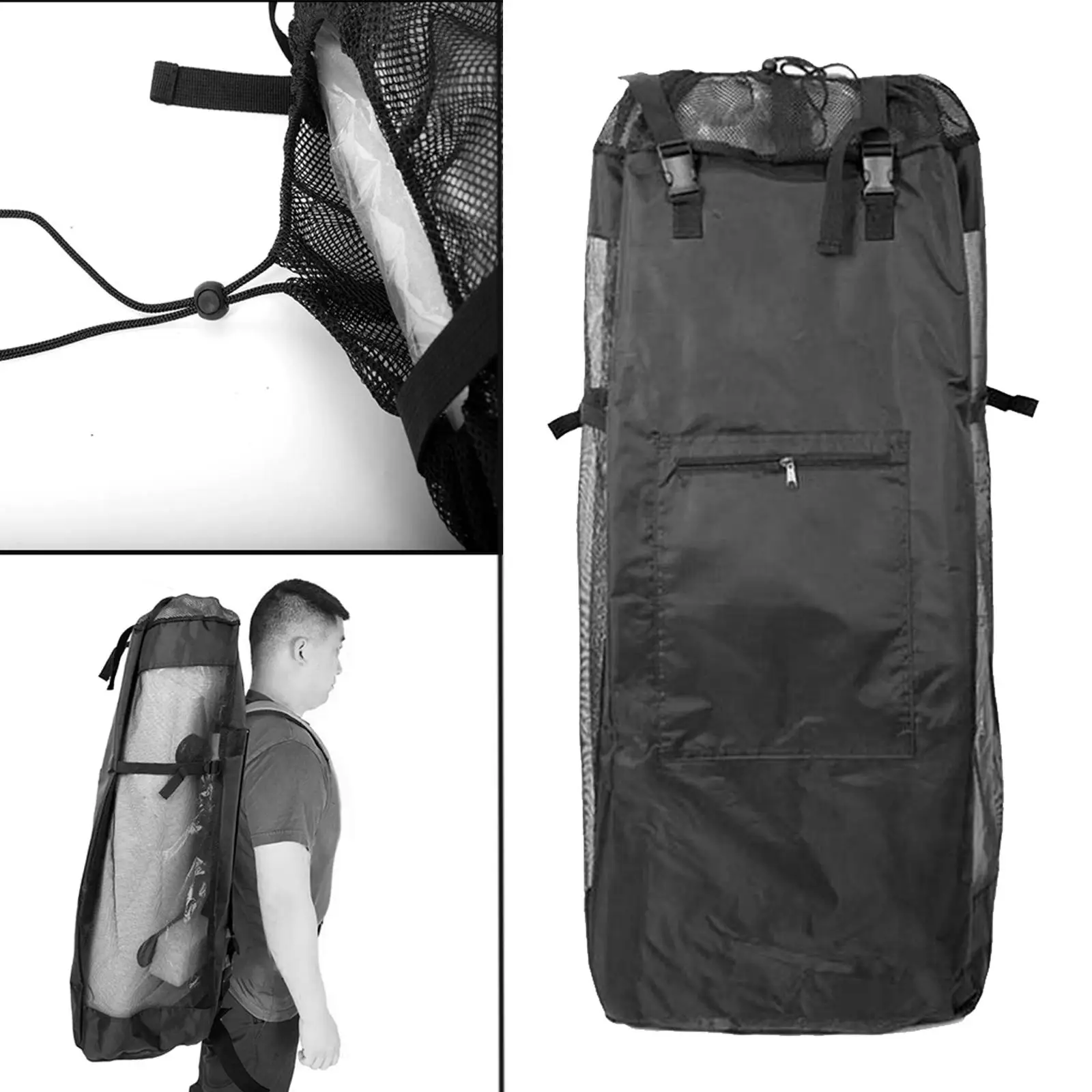 Universal Inflatable Paddleboard Backpack Accessories with Zipper Large Capacity