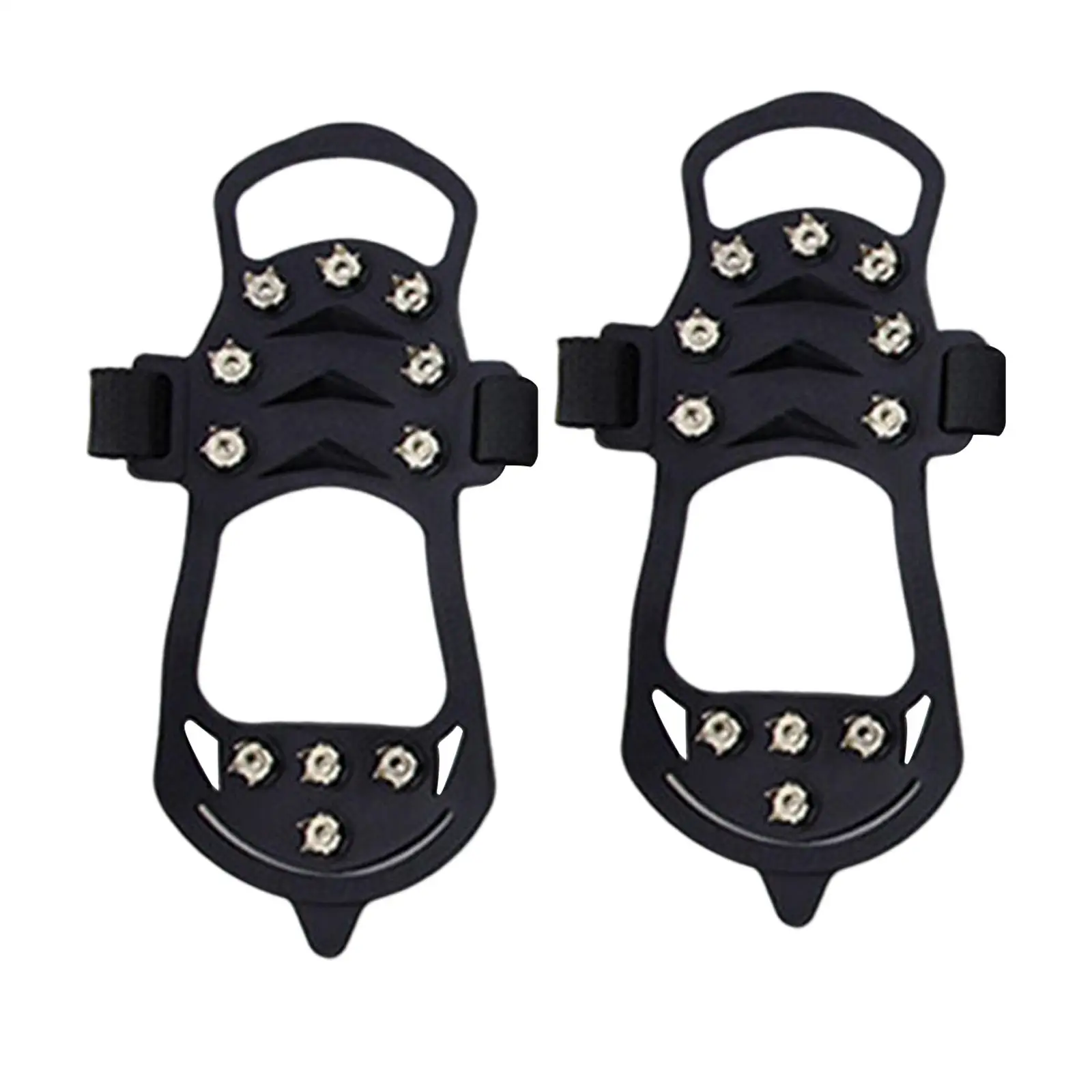 Non Slip 11 Spikes Crampons, Shoe Cover Lightweight Ice Snow Grips for Snow