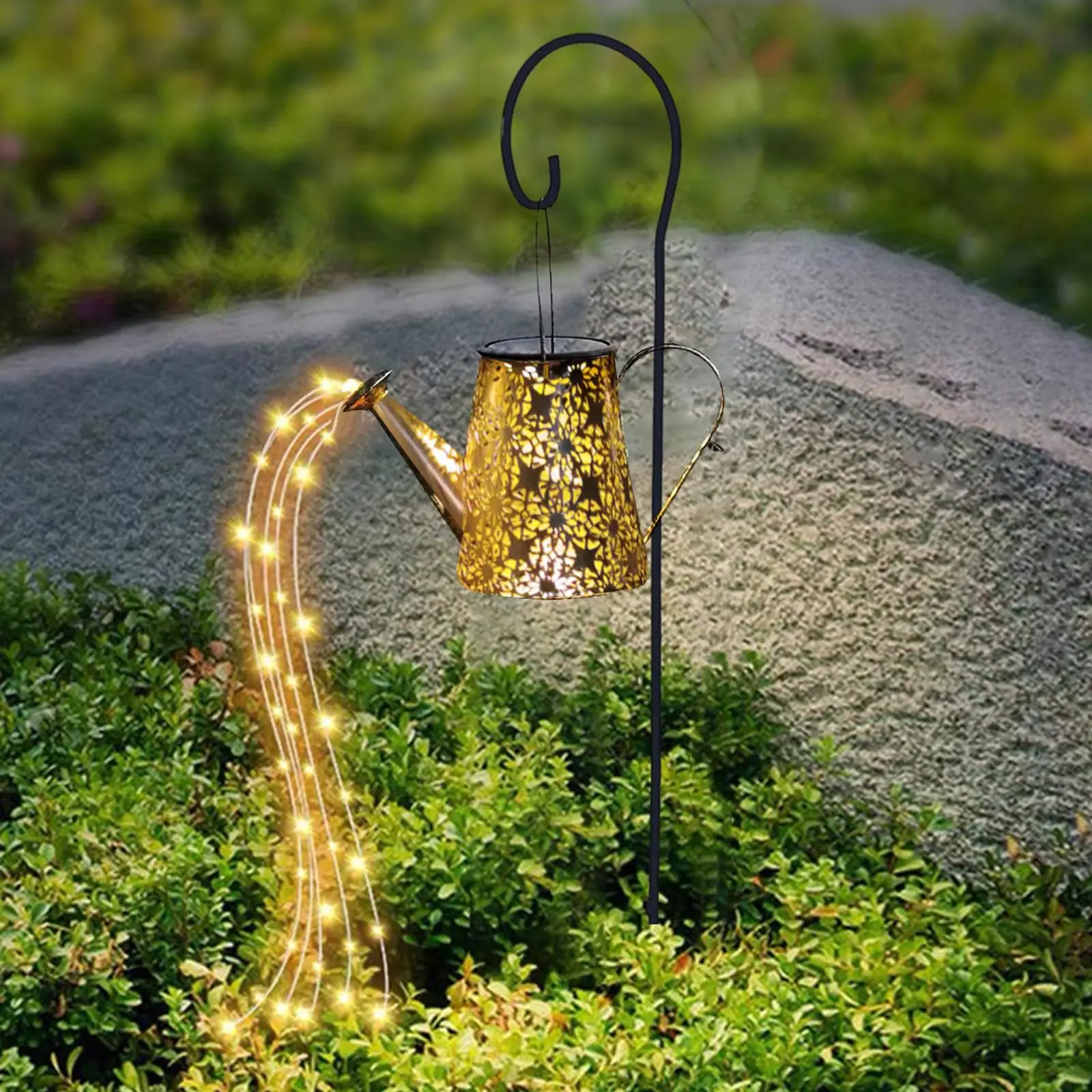 Iron Water Can Light Strip Light IP45 Waterproof Fairy Light Garden Lawn Lamp, for Garden Yard Terraces Landscape Gifts
