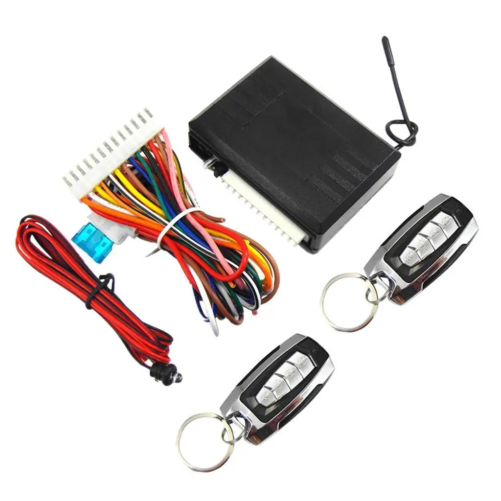 1 Way Car System Remote Start Entry, Two 4 Button Controllers.