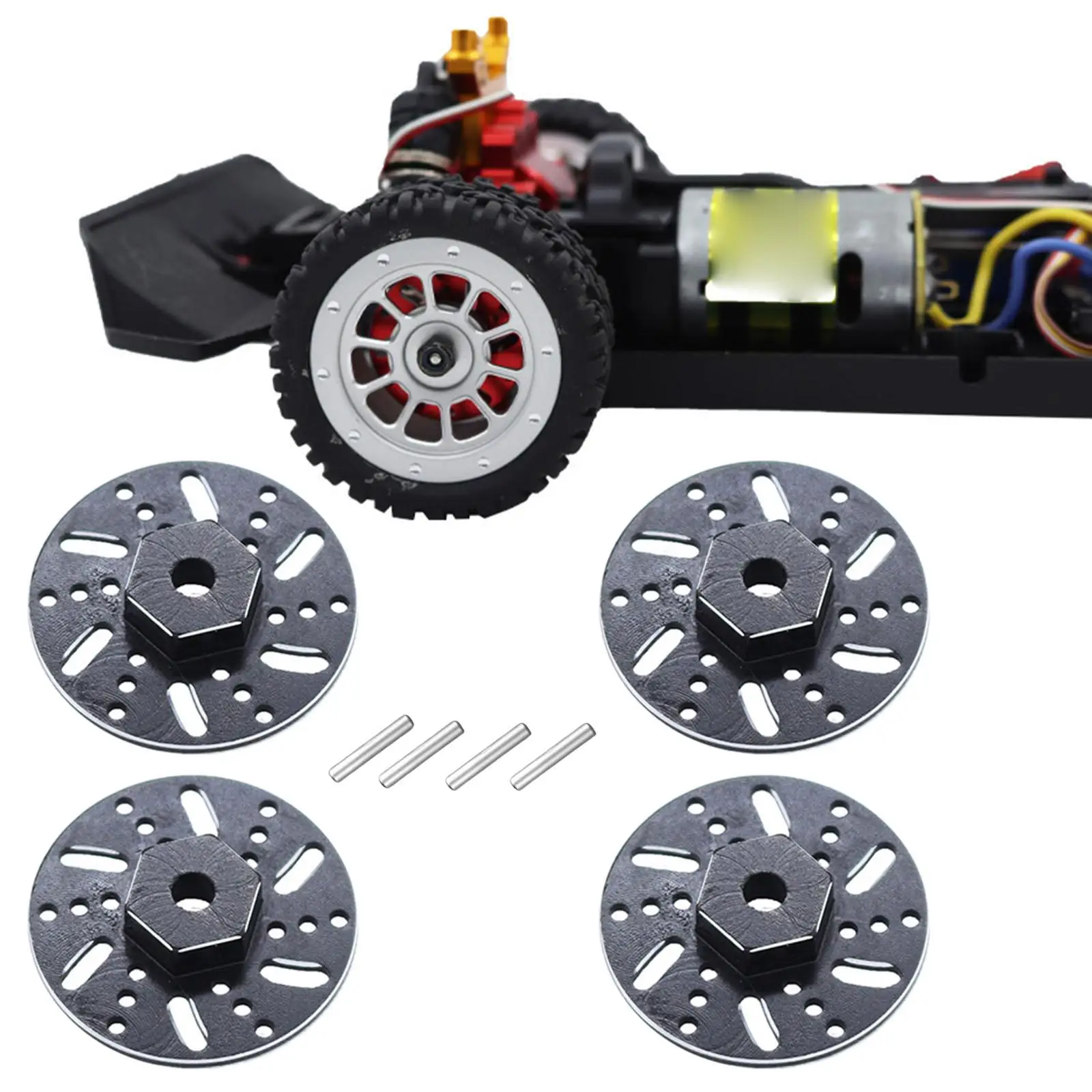 RC 9mm Wheel Rim Hex Hub Brake Disc for SG1604 1:16 Model Buggy Vehicles DIY Accs
