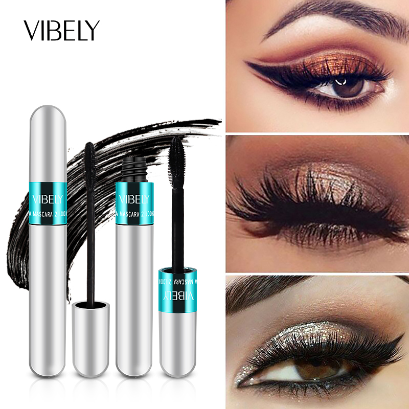 Best of Rimel VIBELY 4D Silk Fiber Eyelash Mascara Waterproof Long-Lasting Extra Volume Lengthening Lash Eyelash Black Mascara Make-up Reviews & Tips