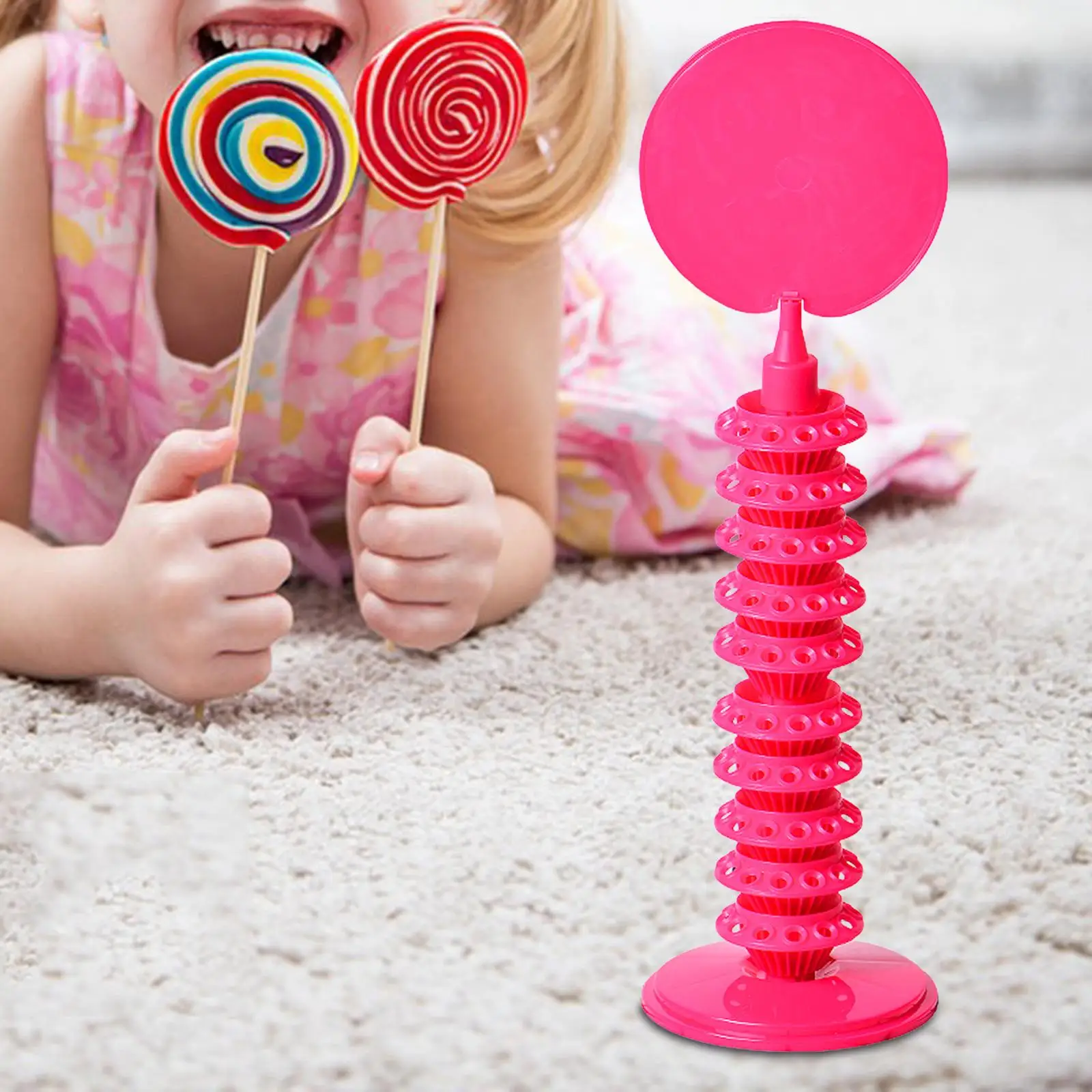 Multi Layer Lollipop Holder Durable Pluggable Decorative Candy Table Display for Party Wedding