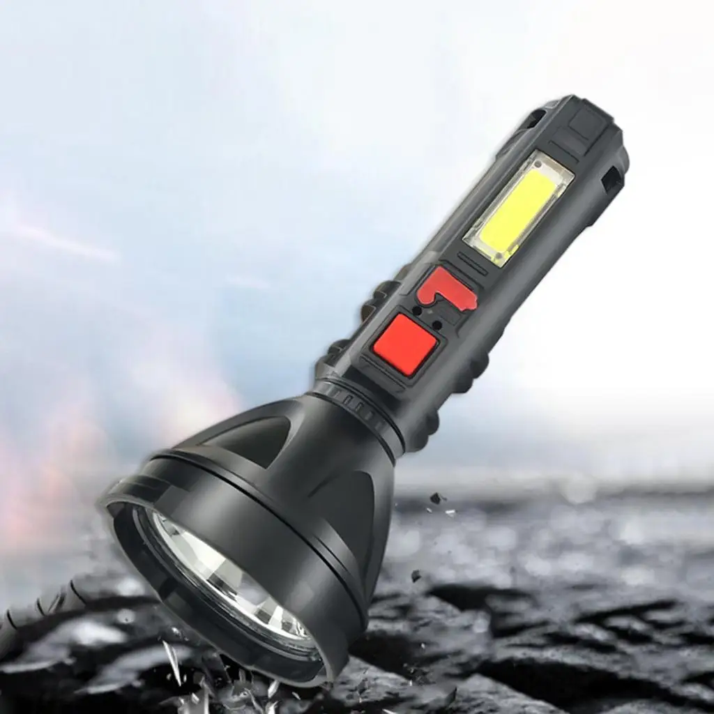 LED Flashlight,  Flash Light with COB , Waterproof, 4 Modes, LED Flashlights for Outdoor Camping Emergency