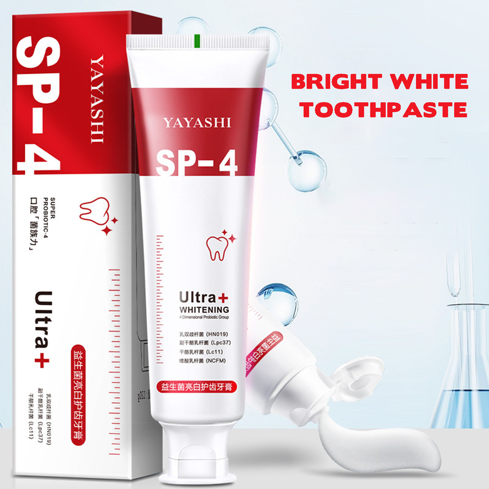 Best of Probiotics Teeth Whiten Toothpaste Oral Cleaning Bright Teeth White Teeth Oral Care Remove Stains Improve Refreshing Teeth Reviews & Tips