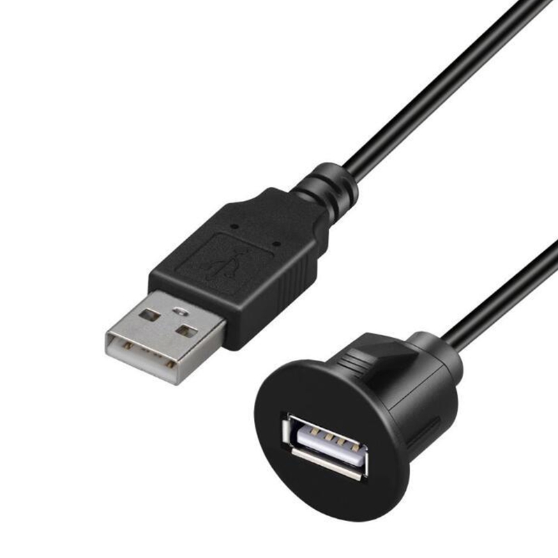 USB 2,0 wasserdichtes Kabel Stecker zu Buchse Auto Armaturen brett Stereo Line Verlängerung kabel für Motorrad – Detail 17