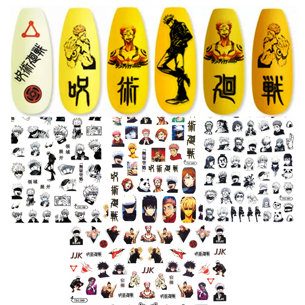 Best of TSC-190 TSC-114 TSC-345 Cartoon Anime Character 3D Back Glue Nail Art Stickers Decals Sliders Nail Ornament Decoration Reviews & Tips