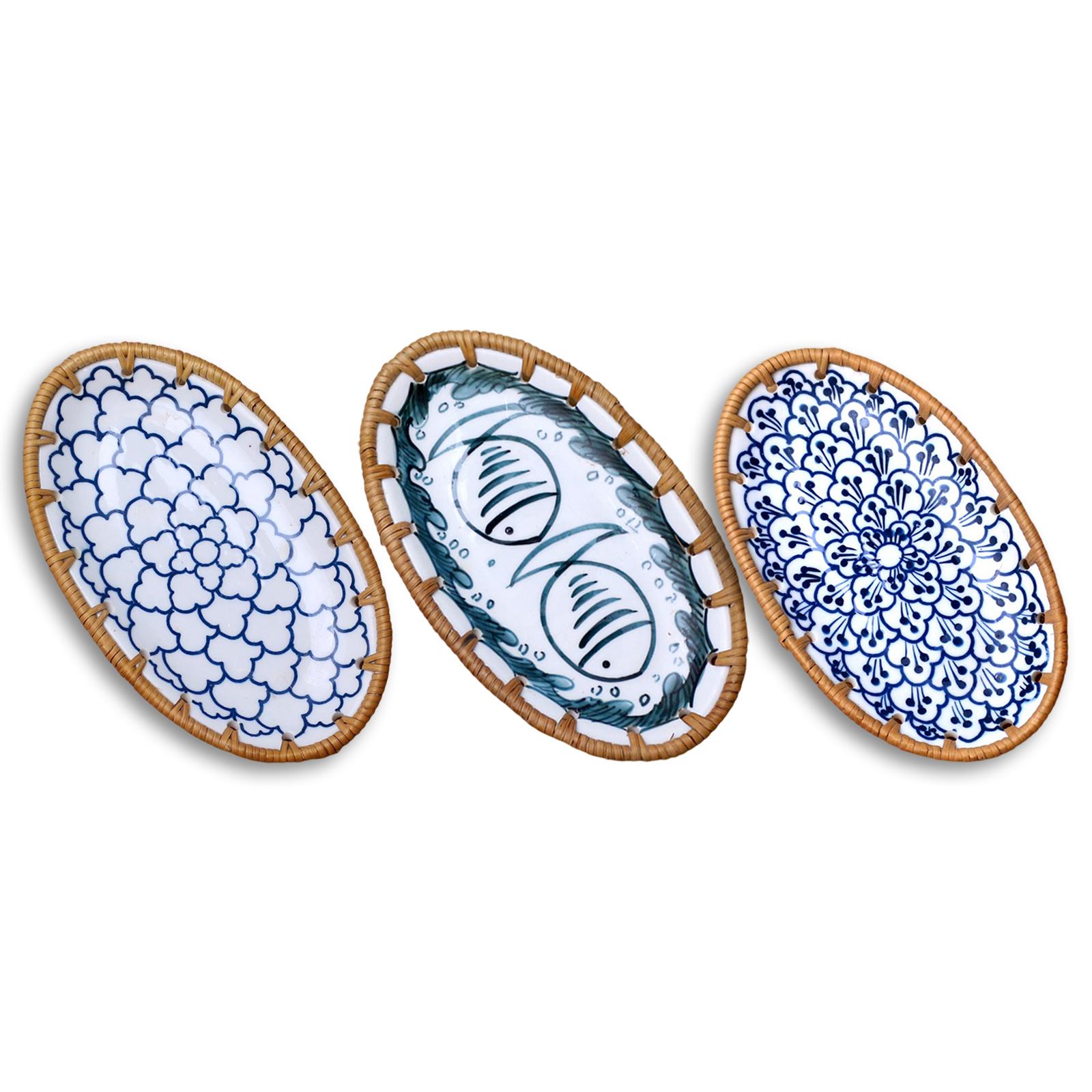 Ceramic Dish Plate Dinner Plates Serving Plate Display Tray Tableware Dinner Dish Tray for Cake Appetizer Salad Sushi Fruit