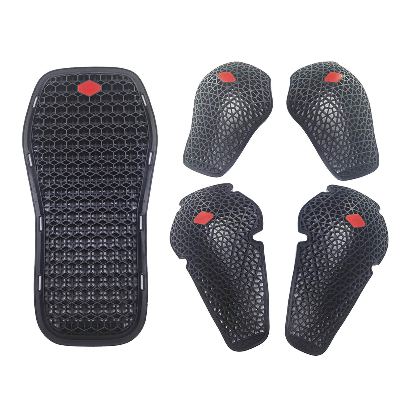 5Pcs TPE    Pads  Gear Flexible Elbow  Armour Portable Jacket Inserts for Riding for Men Women