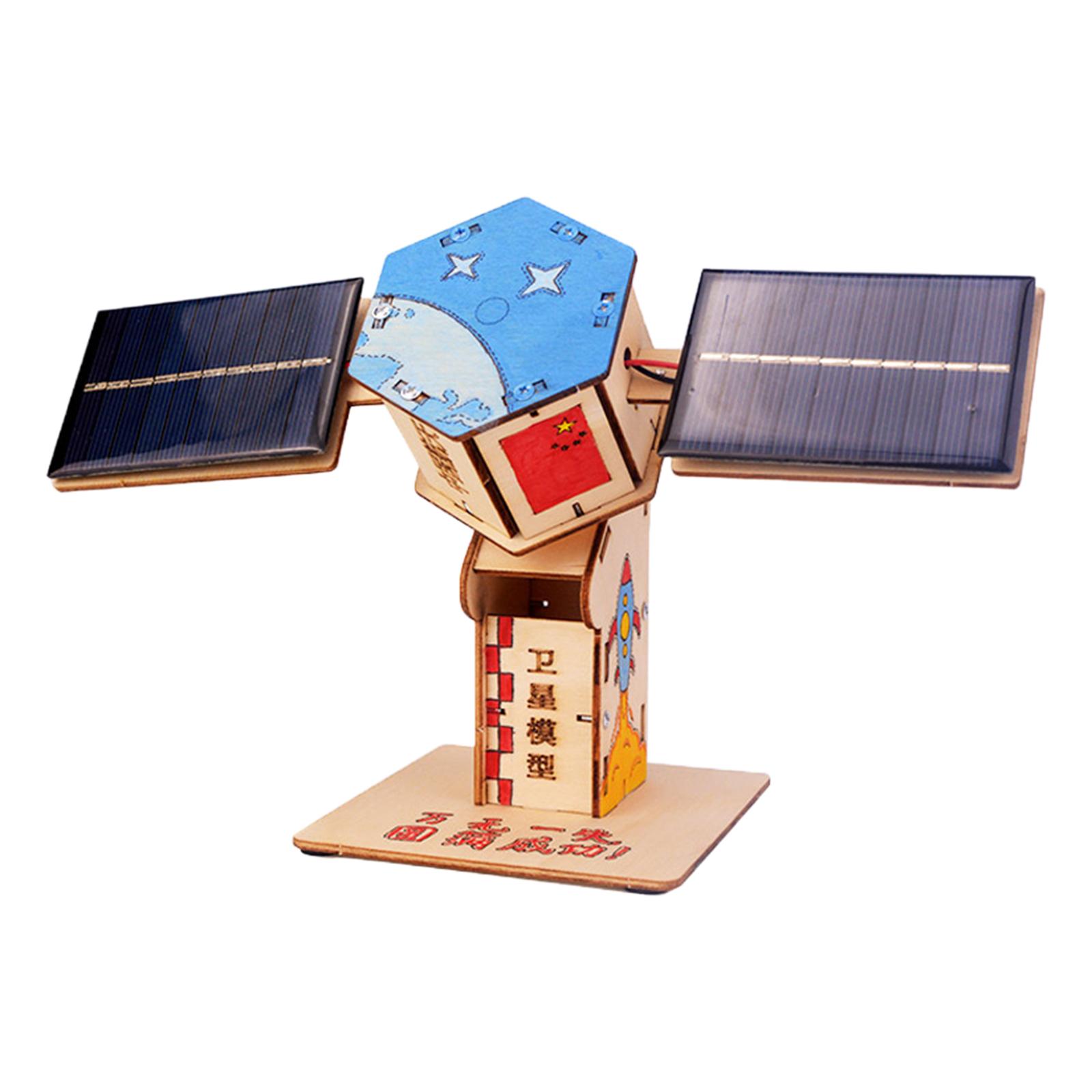 Wooden DIY Science Toy Tecnology Experiment Kit 3D Puzzle Model Solar Mechanical for Boys and Girls Homeschool Kids