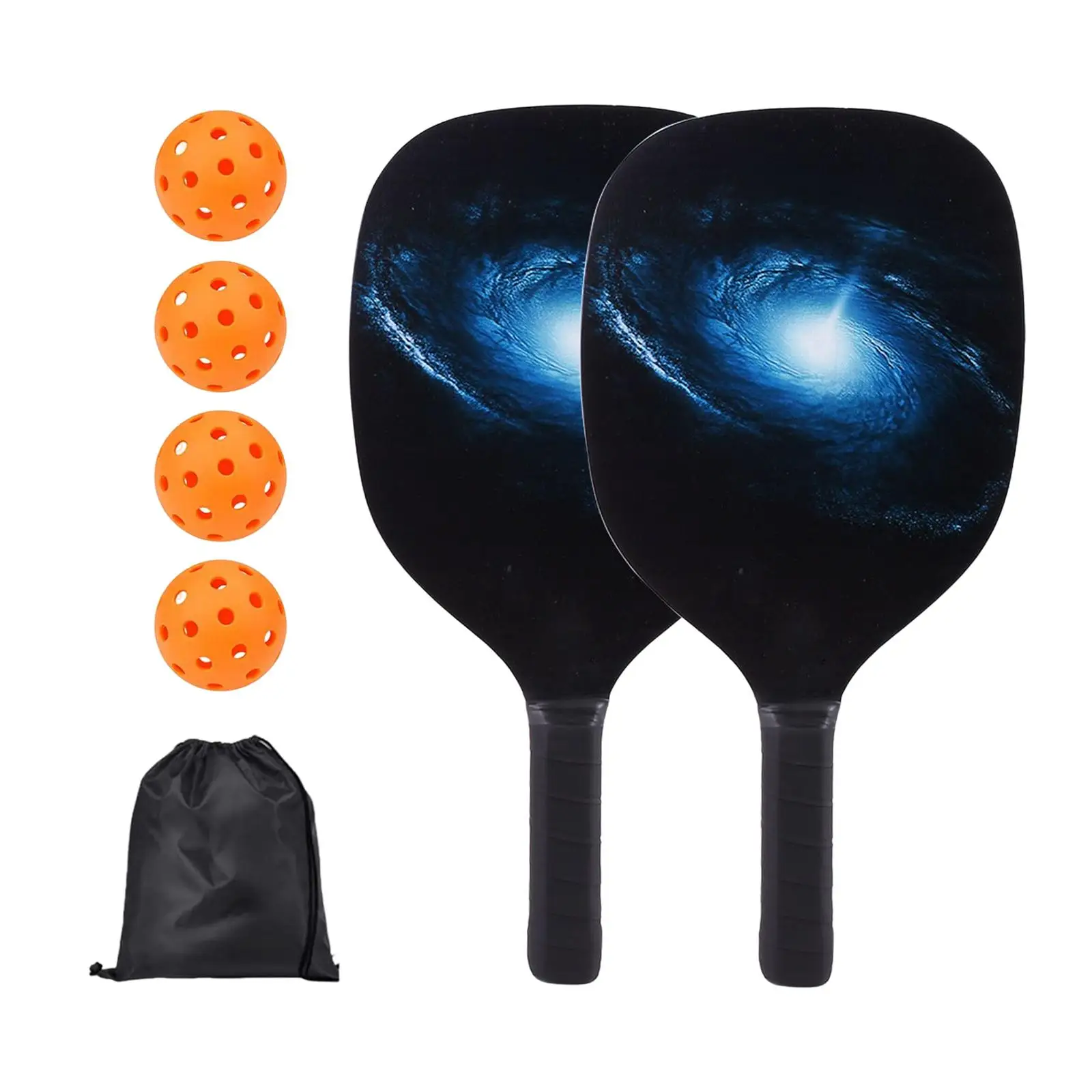 Pickleball Paddles Kit Wooden for Beginners, Families Carry Bag Lightweight for All Ages and All Skill Levels