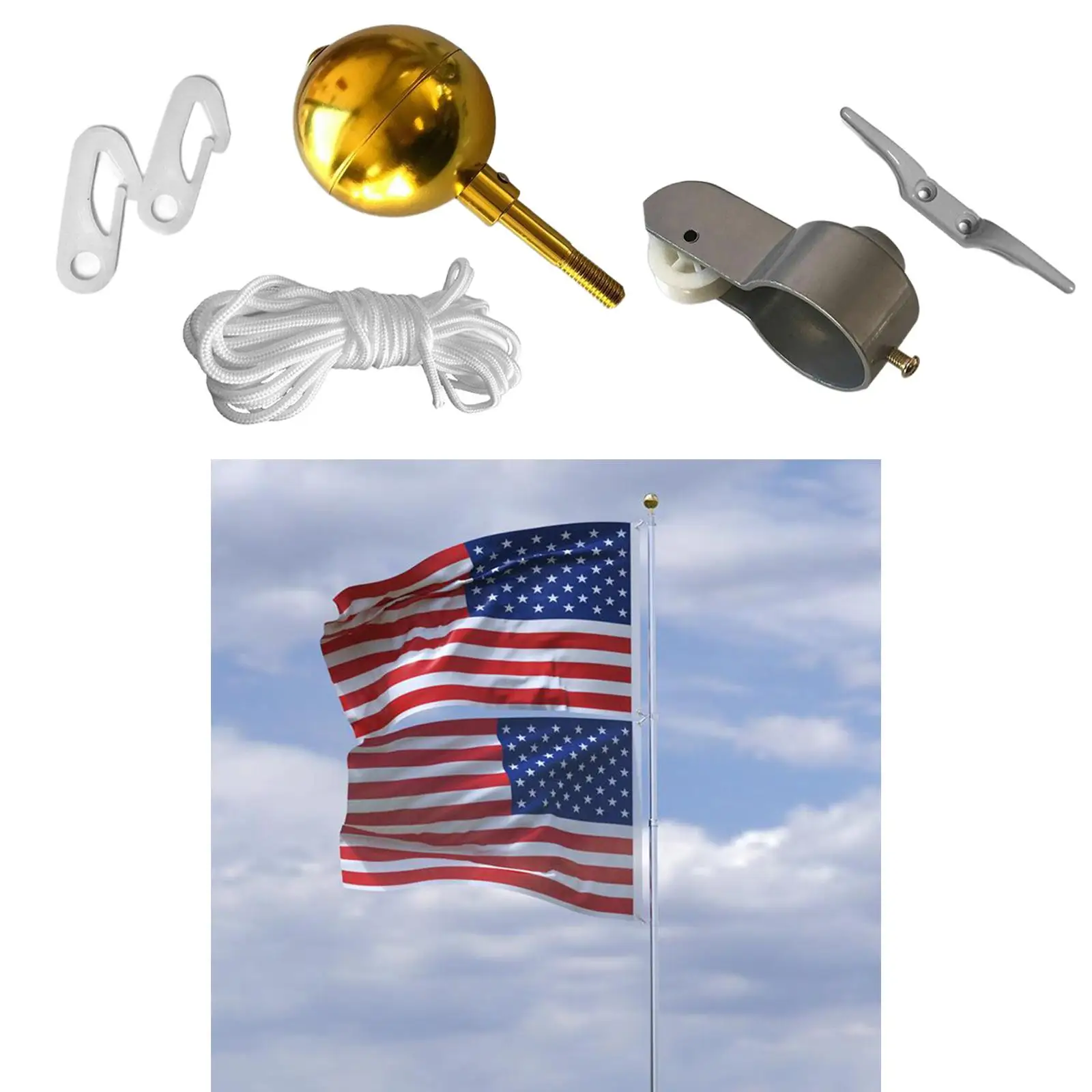 Flag Pole Hardware Parts Repair s Flagpole Hardware Accessory for 2