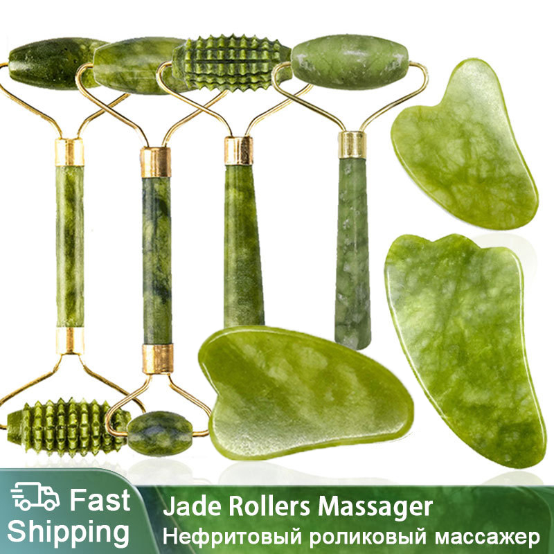 Best of Face Massager Roller Gua Sha Jade Store Scraper Massage For Facial Gouache Lift Body Slimming Guasha Neck Skin Care Tools Beauty Reviews & Tips