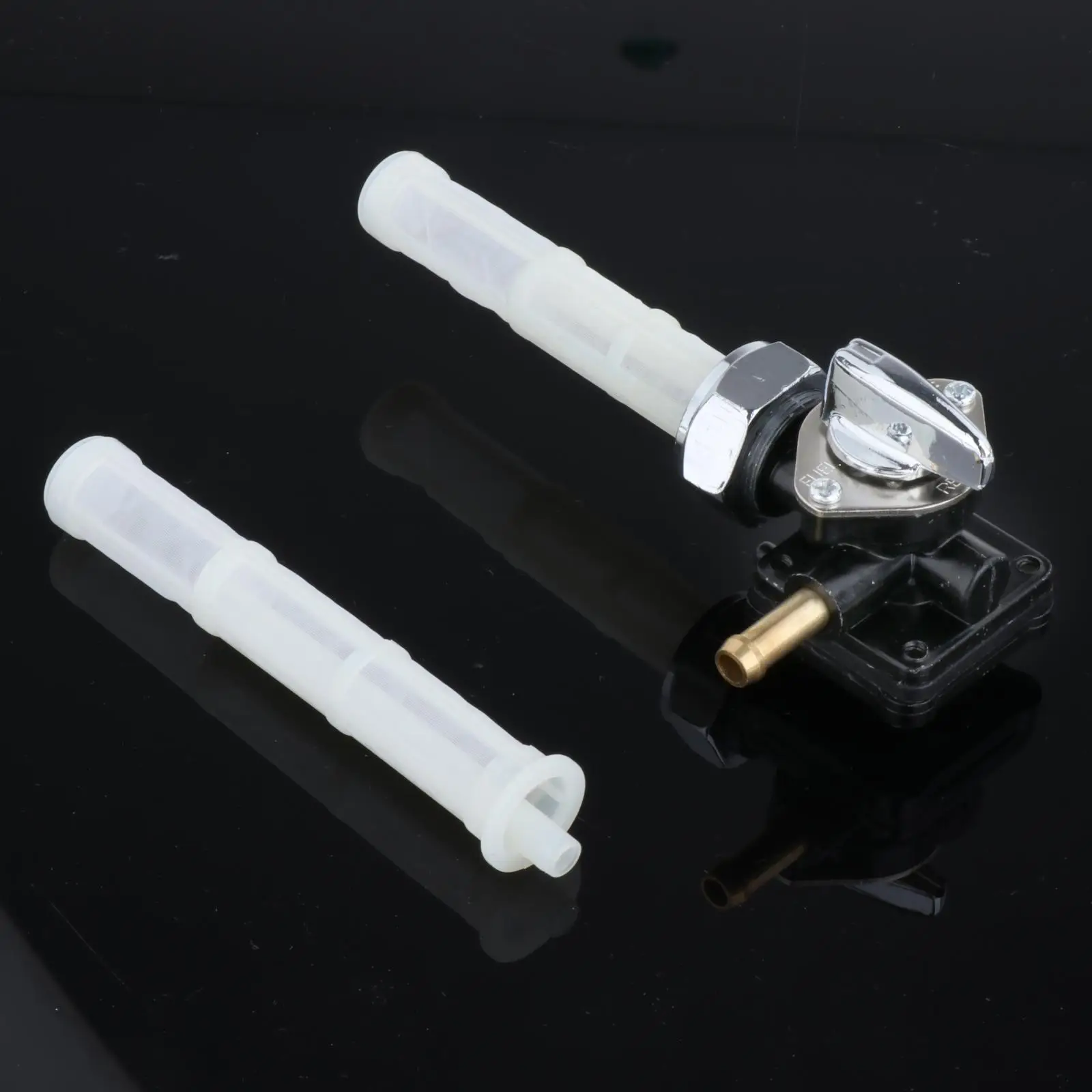Fuel Switch Valve Petcock with Filter Mesh Strong Gas Shut Off Switch for Flst Fxst Fxd Replacement Motorbike Accessory