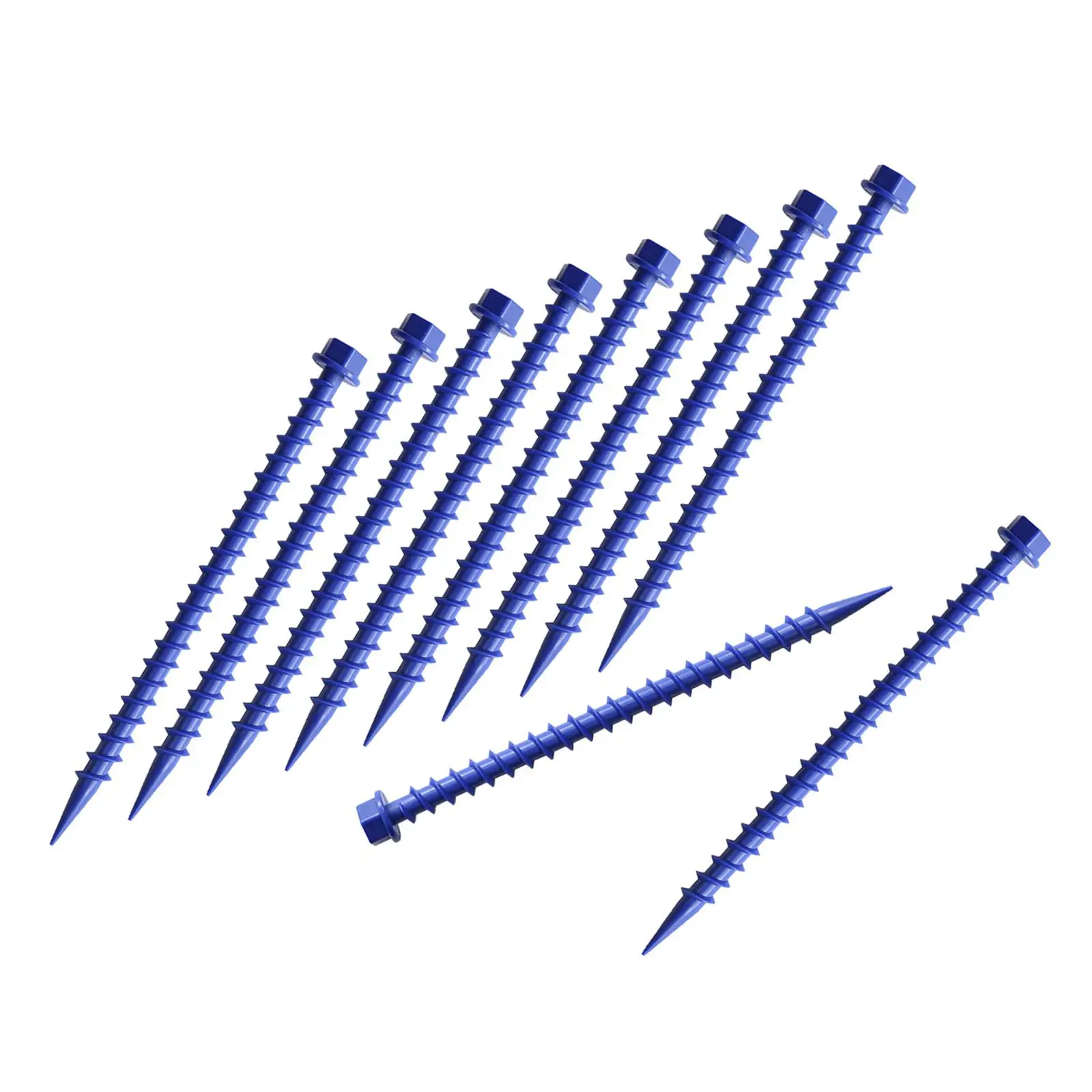10Pcs Tent Nails Lightweight for Mountaineering Traveling Garden Picnic Mat