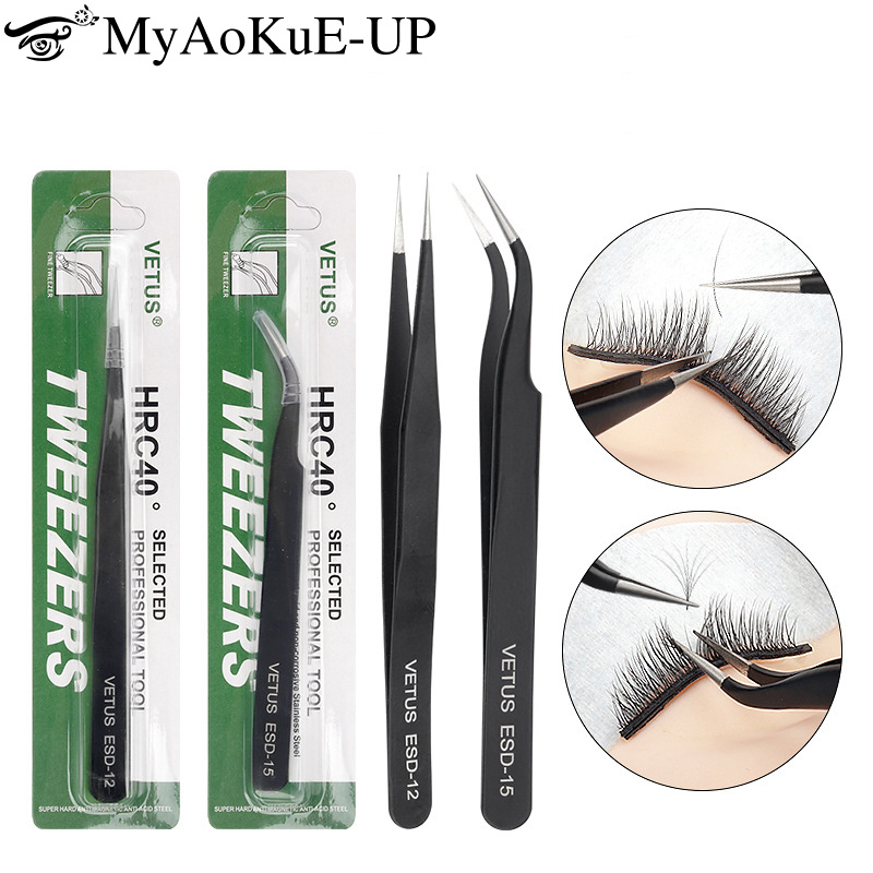 Best of 1pcs Black Stainless Steel Eyelash Tweezers Eyebrow Hair Remove Tool High Precision Grafted Eyelash Clip Lash Extension Supplies Reviews & Tips