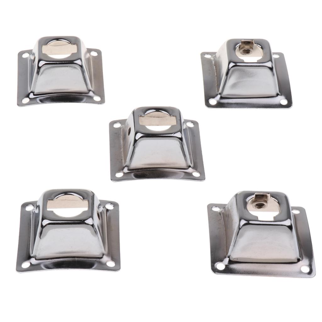 5 Pieces Drum Squre Holder Base Plate Drum Holder Mounting Plate For Drummer