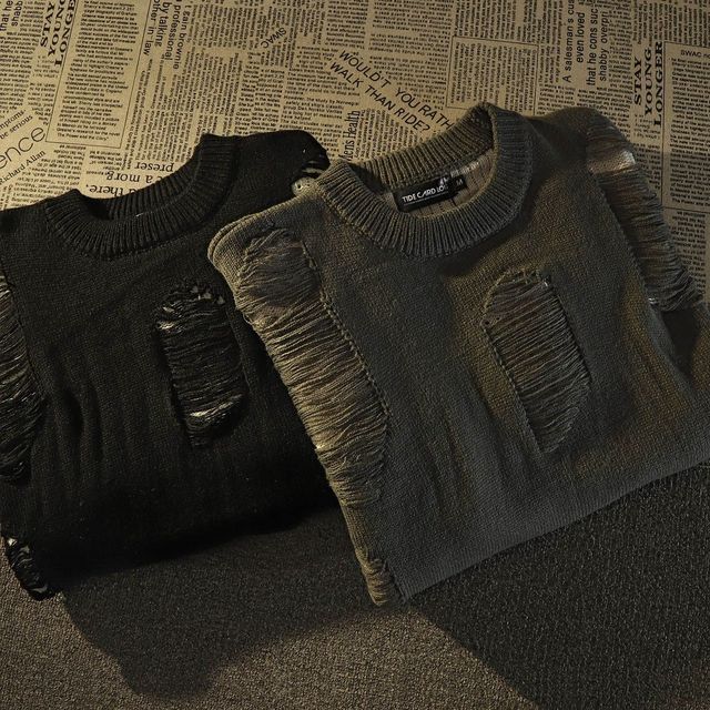 Distressed Two Layer Jumper 9