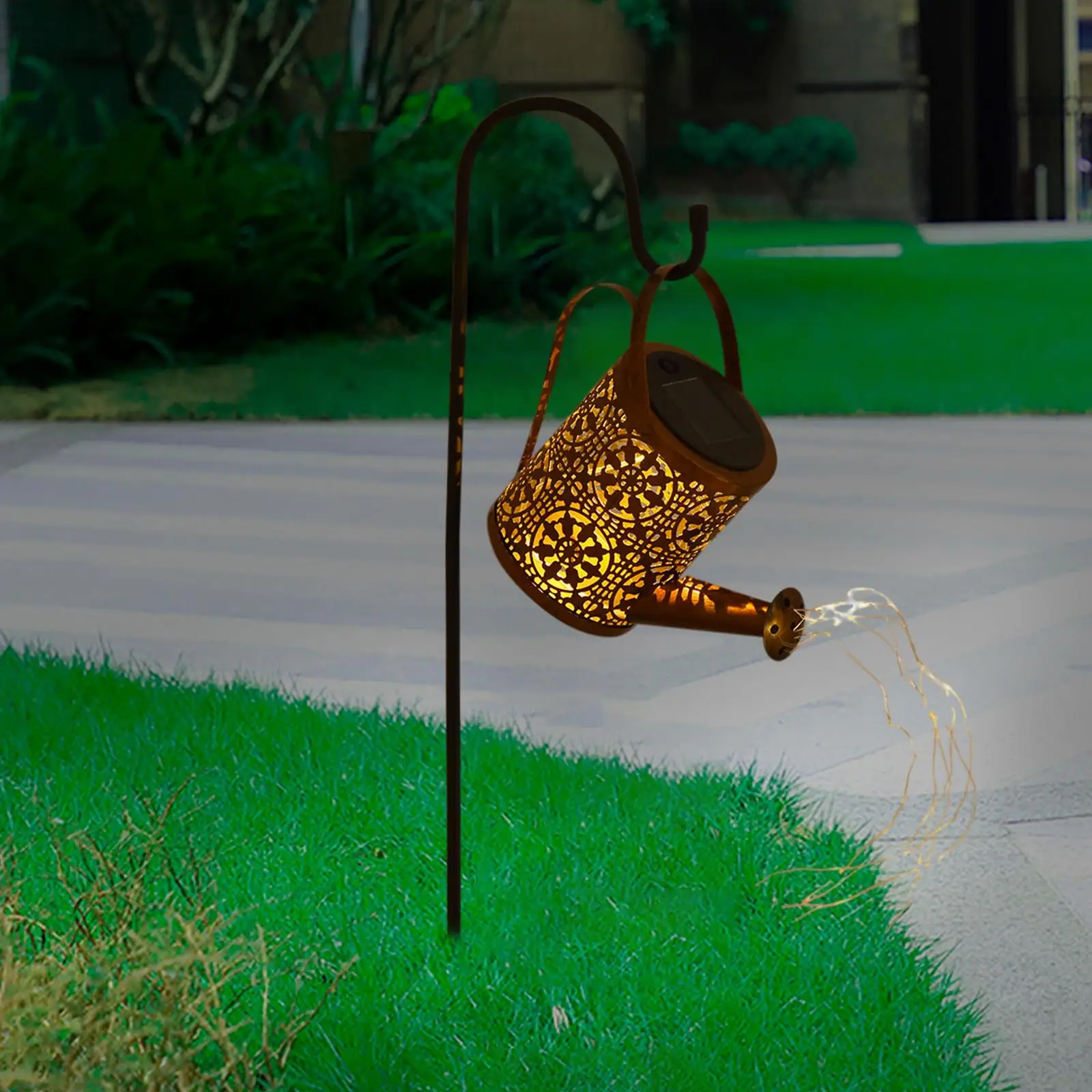 Solar Watering Can String Light Fairy Lights for Patio Yard Decoration