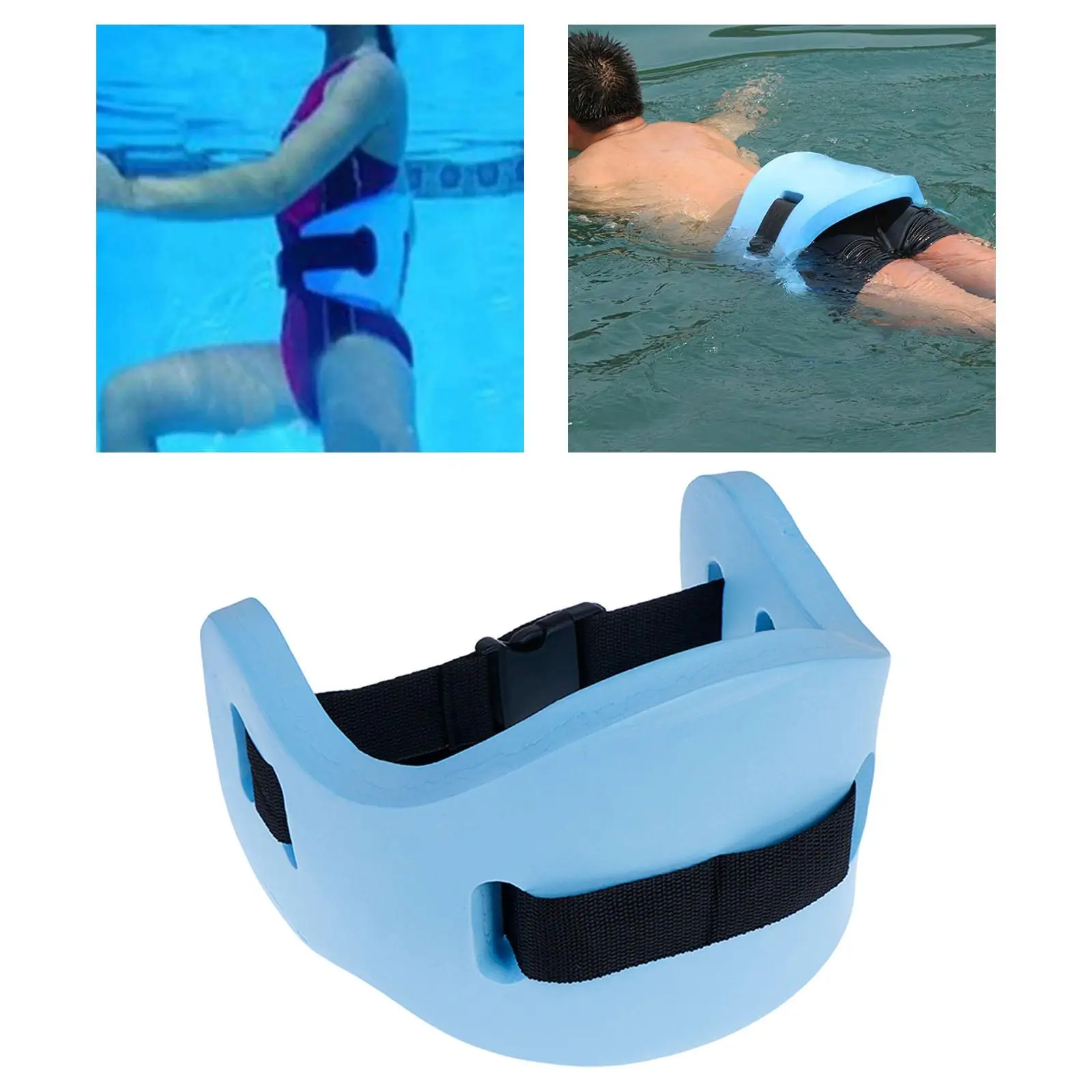 Swimming Waist Belt Swim Training Belt Kick Board Back Flotation Learning Gear EVA Buoyancy Waistband for Adults Children Kids