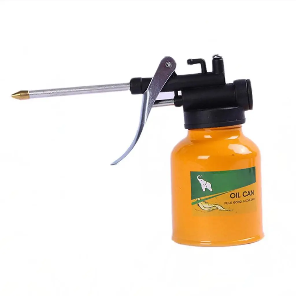 250ML High Pressure Pump Oiler Oil  Machine Oiler Pressure Spray  Bottle Detachable with Spout for Lubrication