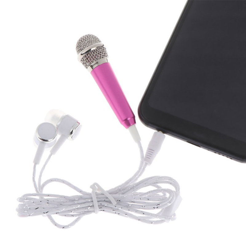 Nombre 5, Mikrofon 3,5 mm Stereo Studio Mic KTV Karaoke Mini mikrofon sa slušalicama za pametni telefon Laptop PC Desktop Handheld