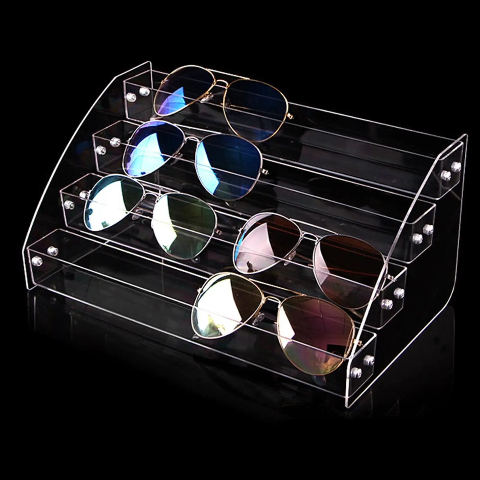 Acrylic Eyeglasses Showing Rack Sunglasses Display Stand Holder for Bracelet Eyewear Necklace