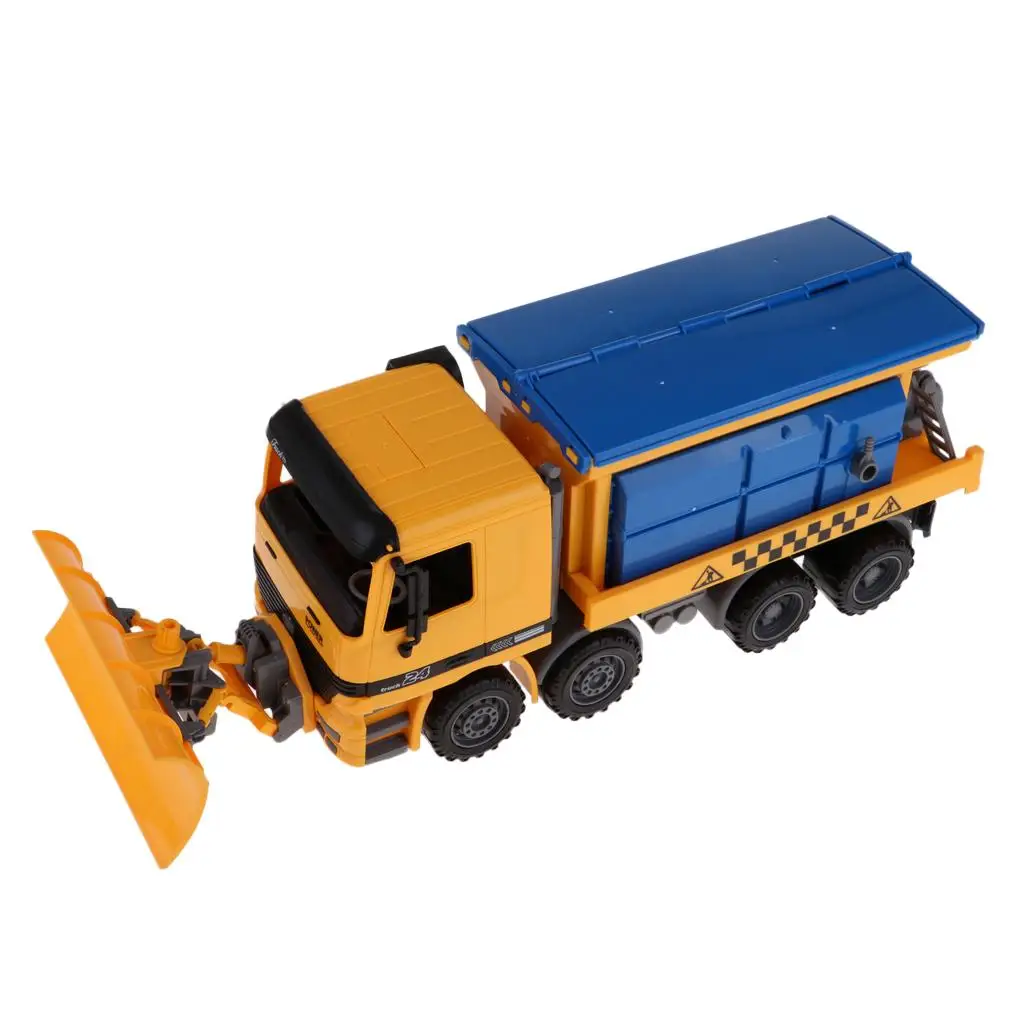 Self Motion Big Construction Snow Plow Toy Pull Friction Driven Toy