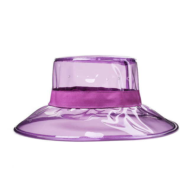 PRETYZOOM Sombreros para mujer, sombreros para mujer, sombreros para mujer,  sombrero de lluvia de PVC transparente, gorra de lluvia para el cabello