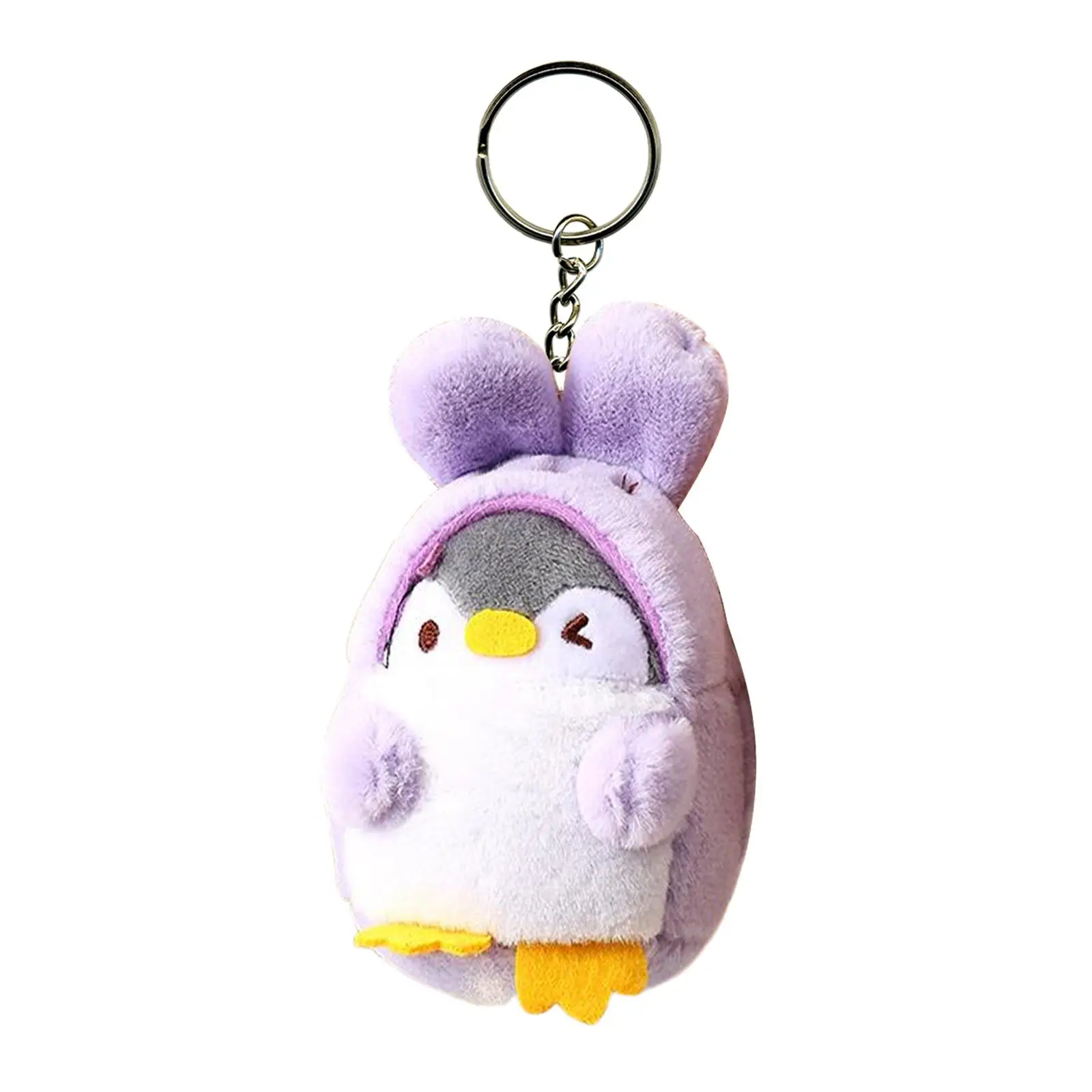 Penguin Doll Keychain Creative Cartoon Plush Doll Keychain Car Keyring Women Bag Accessories for Bag Backpack Tote Car