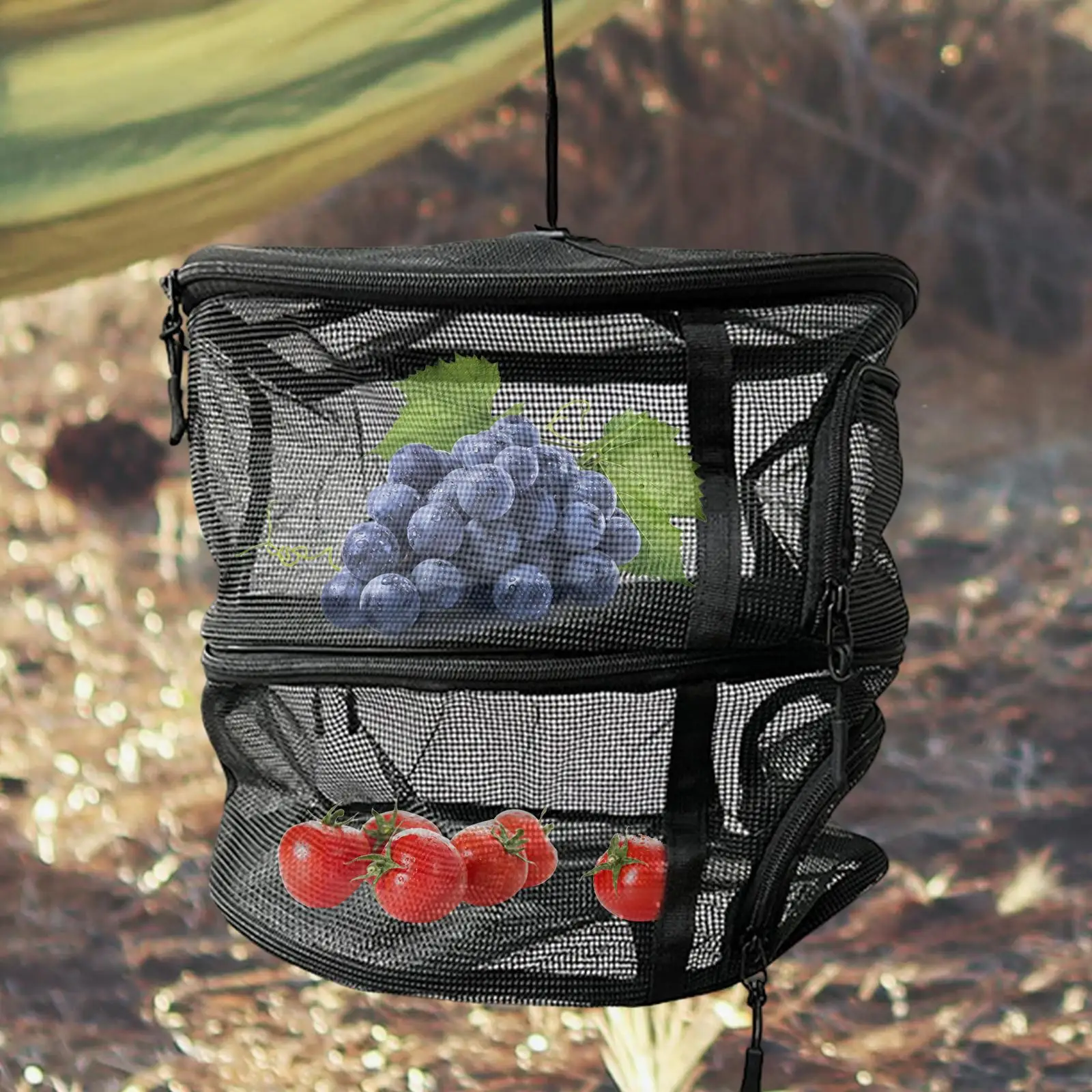 Drying Net Vegetables Fruit Breathable Tableware Collapsible