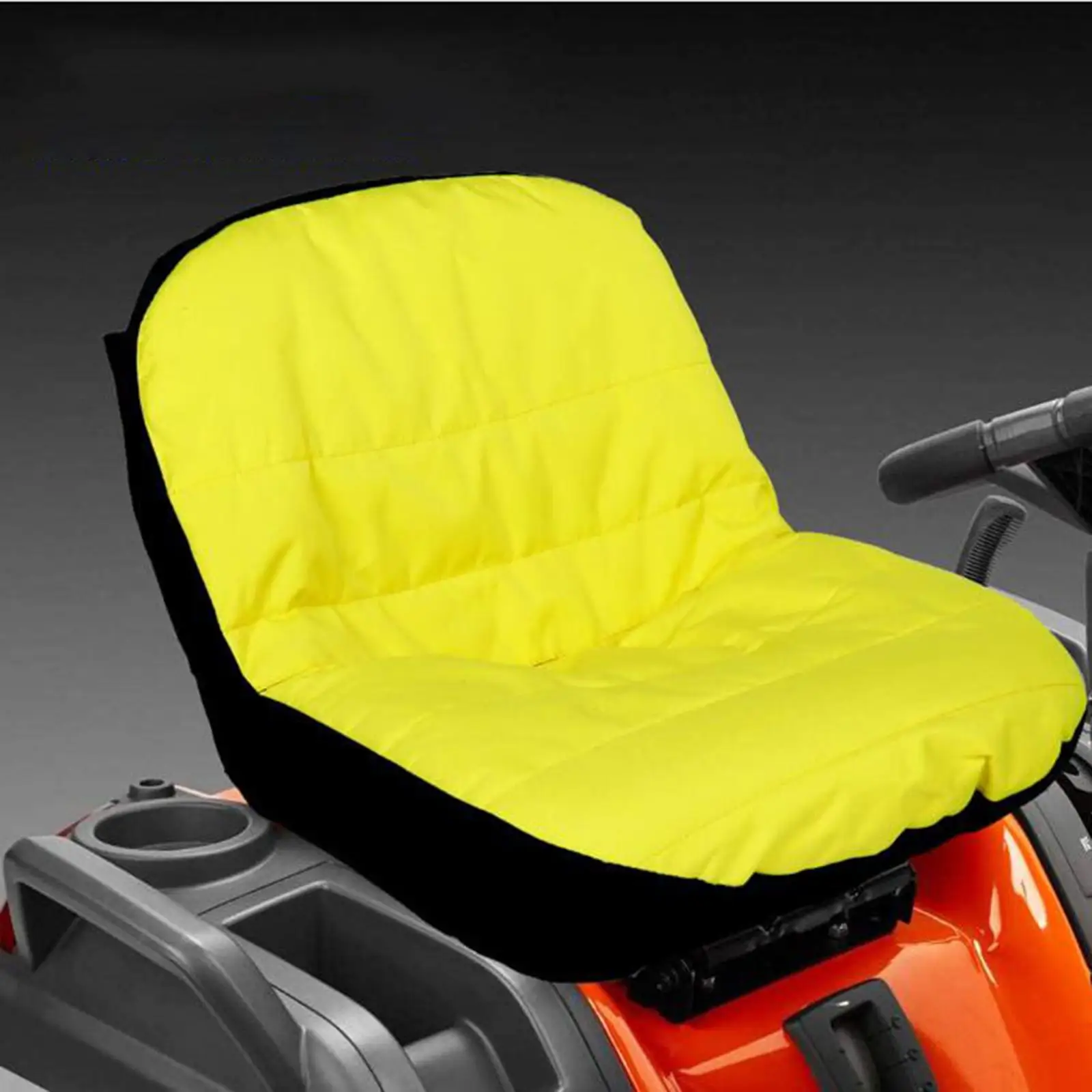 Mower Cushion Seat Cover Elastic Band Polyester Waterproof Lawn Mower Tractor Seat Cover for Mower Replacement Accessories
