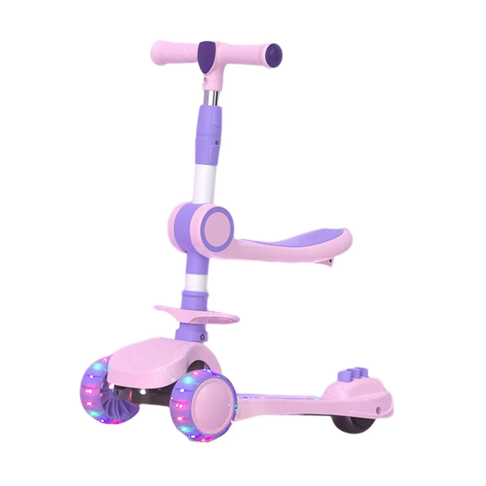 Kick Scooter 4 Level Adjustable Height Stable 2 to 12 Years Old Kids Scooter for Park Game Activity Patio Outdoor