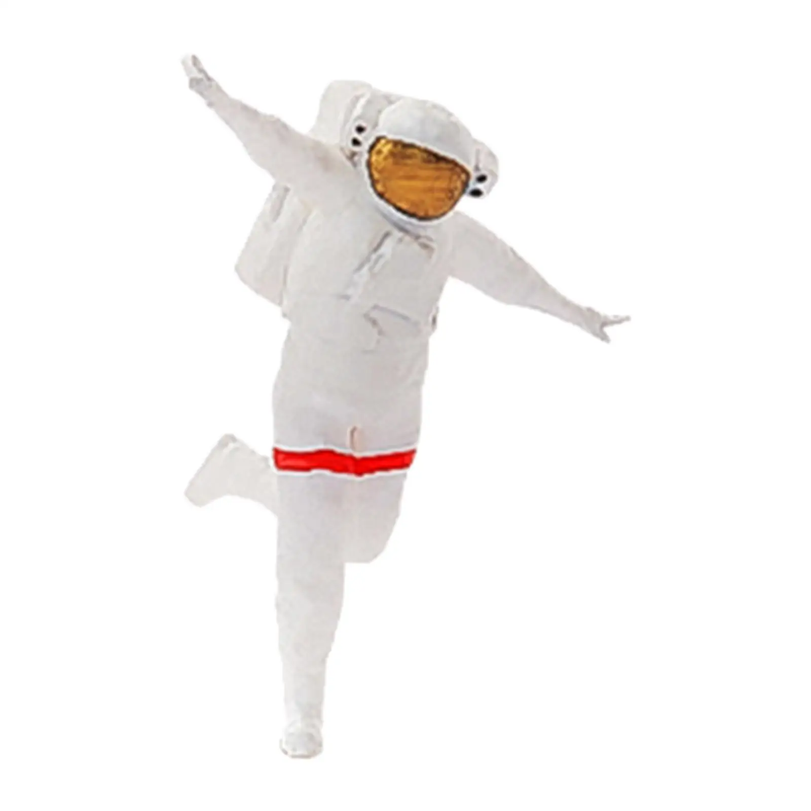 1:64 Scale Spaceman Figure Space Theme Astronaut Doll Miniature Street Scene Fairy Garden Desktop Ornament Layout