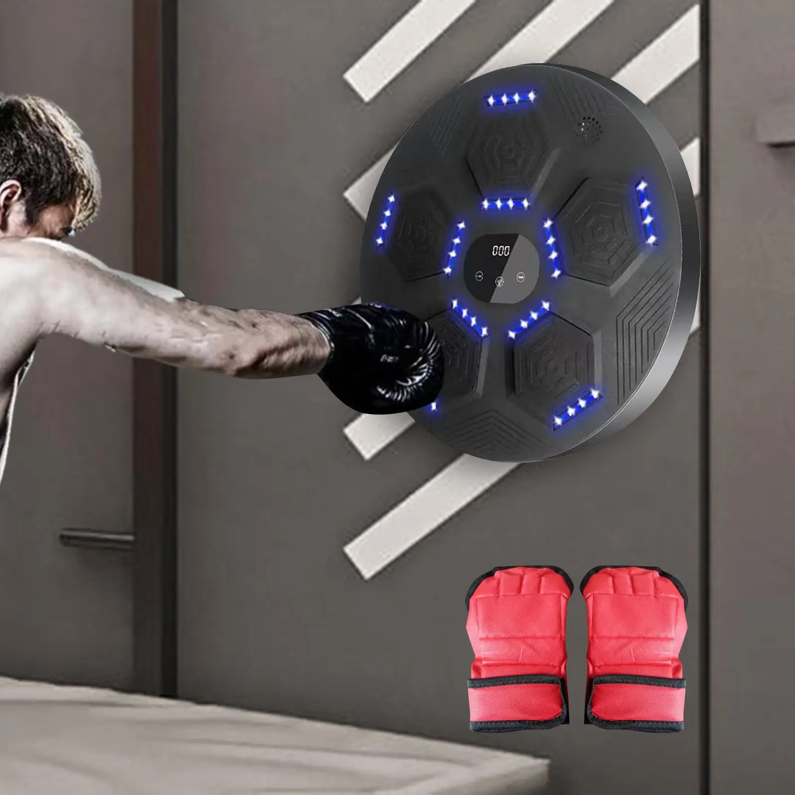 Electronic Boxing Machine Wall Mounted Digital Boxing Training Equipment