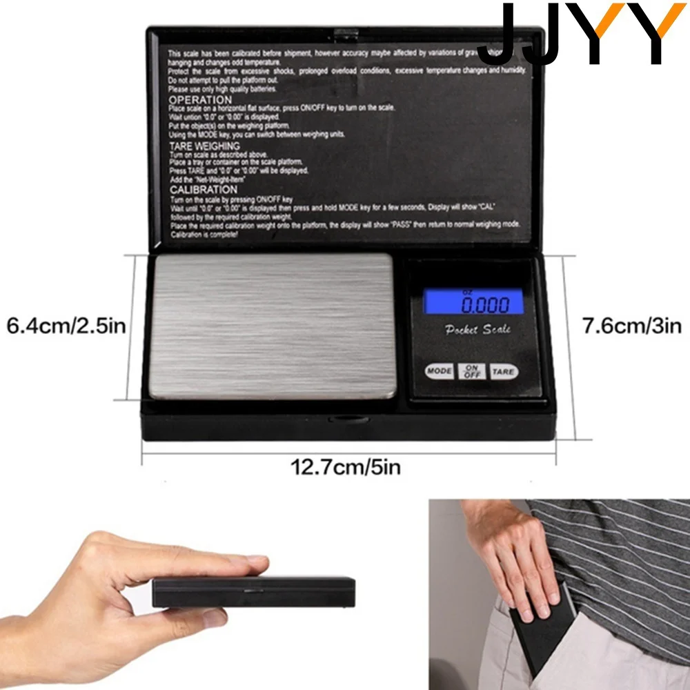 Title 3, JJYY 500g X 0.01g High Precision Digital Kitche...