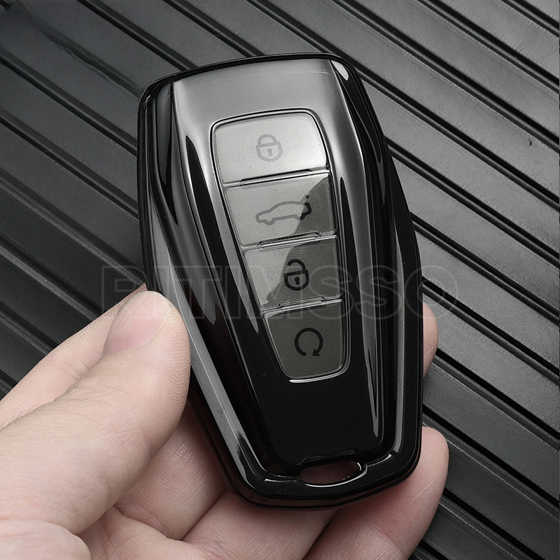 TPU Auto Fernbedienung Schlüssel Fall Abdeckung Halter Shell Für Geely Emgrand X7 EX7 Coolray 2019-2020 Auto Styling fob Zubehör – Detail 2