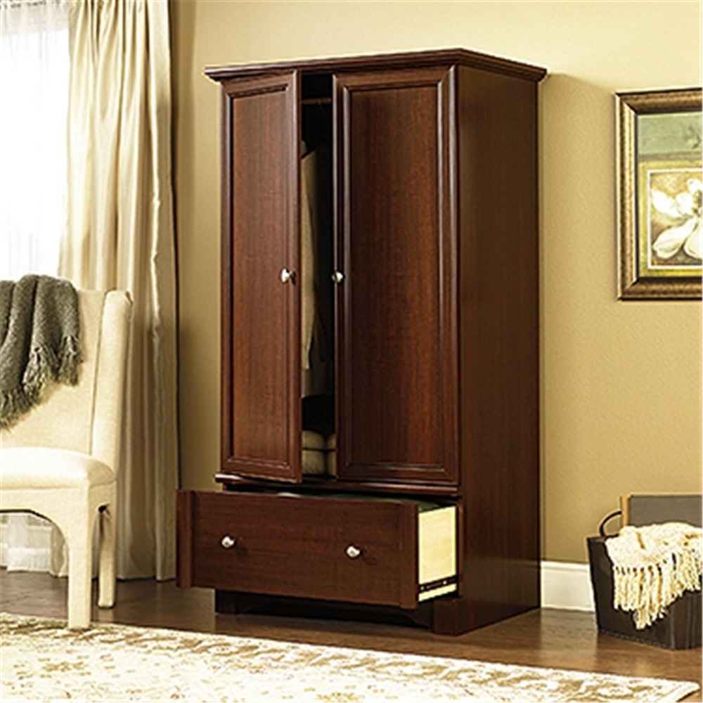 Title 3, Armoire Storage Locker Select Cherry Finish Vis...