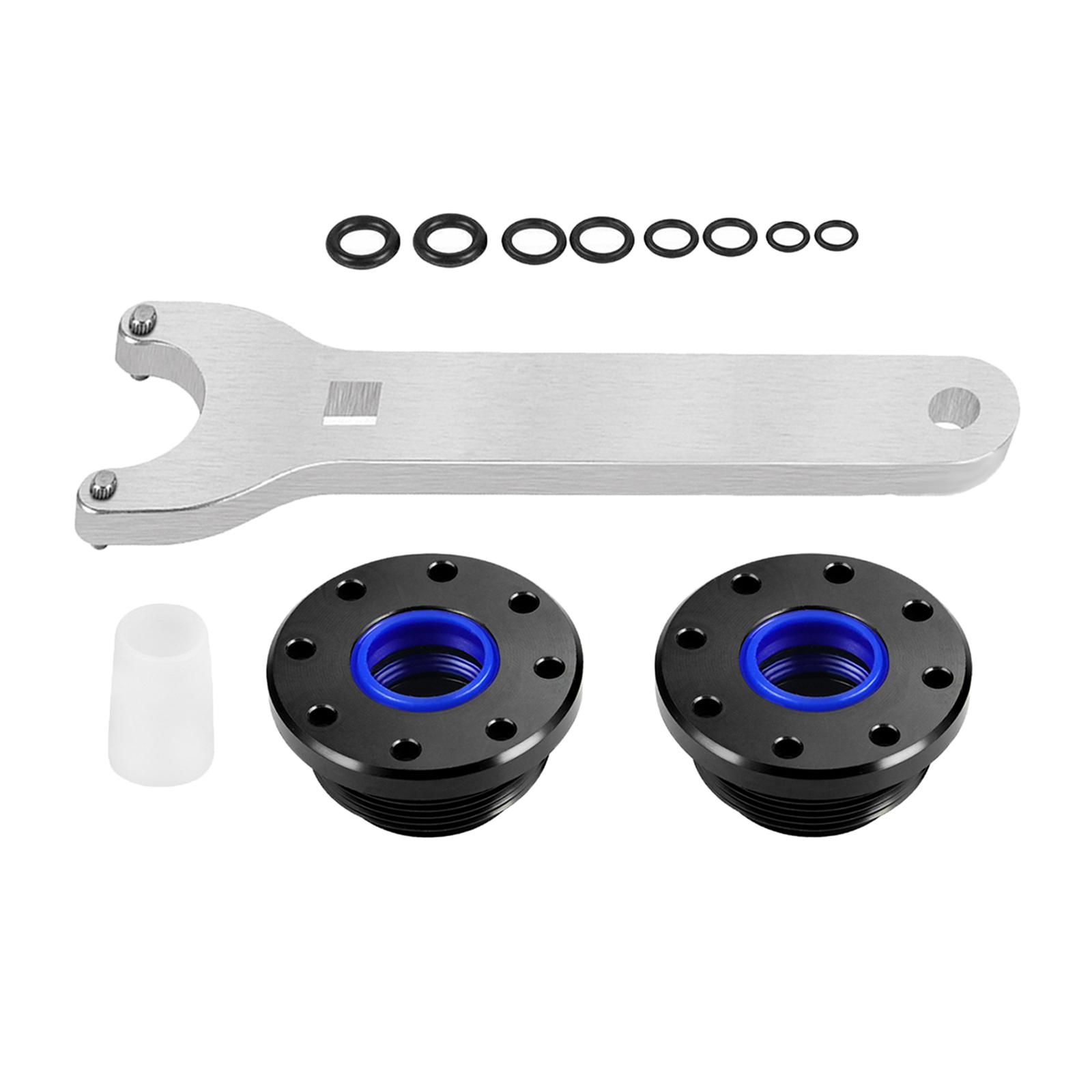 Front Mount Hydraulic Steering Cylinder Seal Kit Sturdy with Pin Wrench for