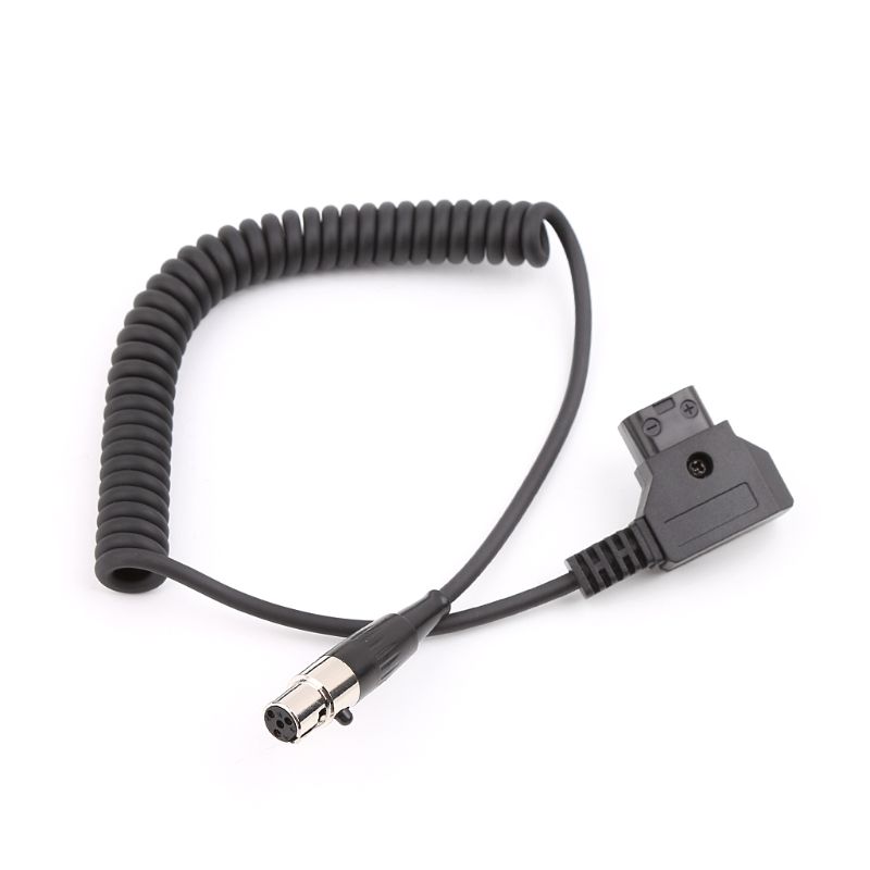 mini xlr, plugue de 4 pinos para câmeras monitores 12v