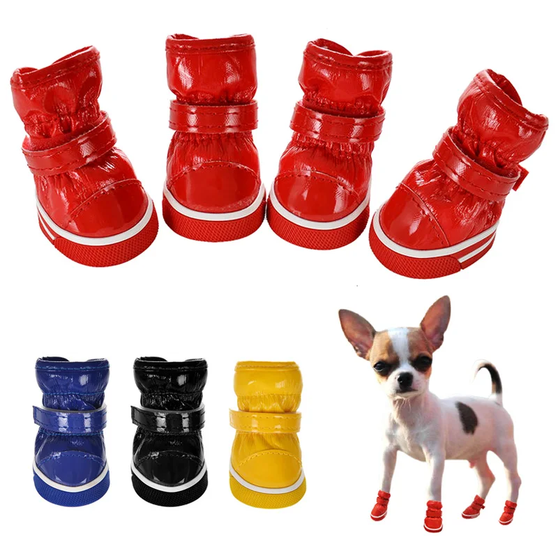castillo curva arroz Zapatos de lana cálidos para perros pequeños, botas de nieve impermeables  para perros, Chihuahua, Yorkie, productos para mascotas, Invierno|Zapatos  para perro| - AliExpress